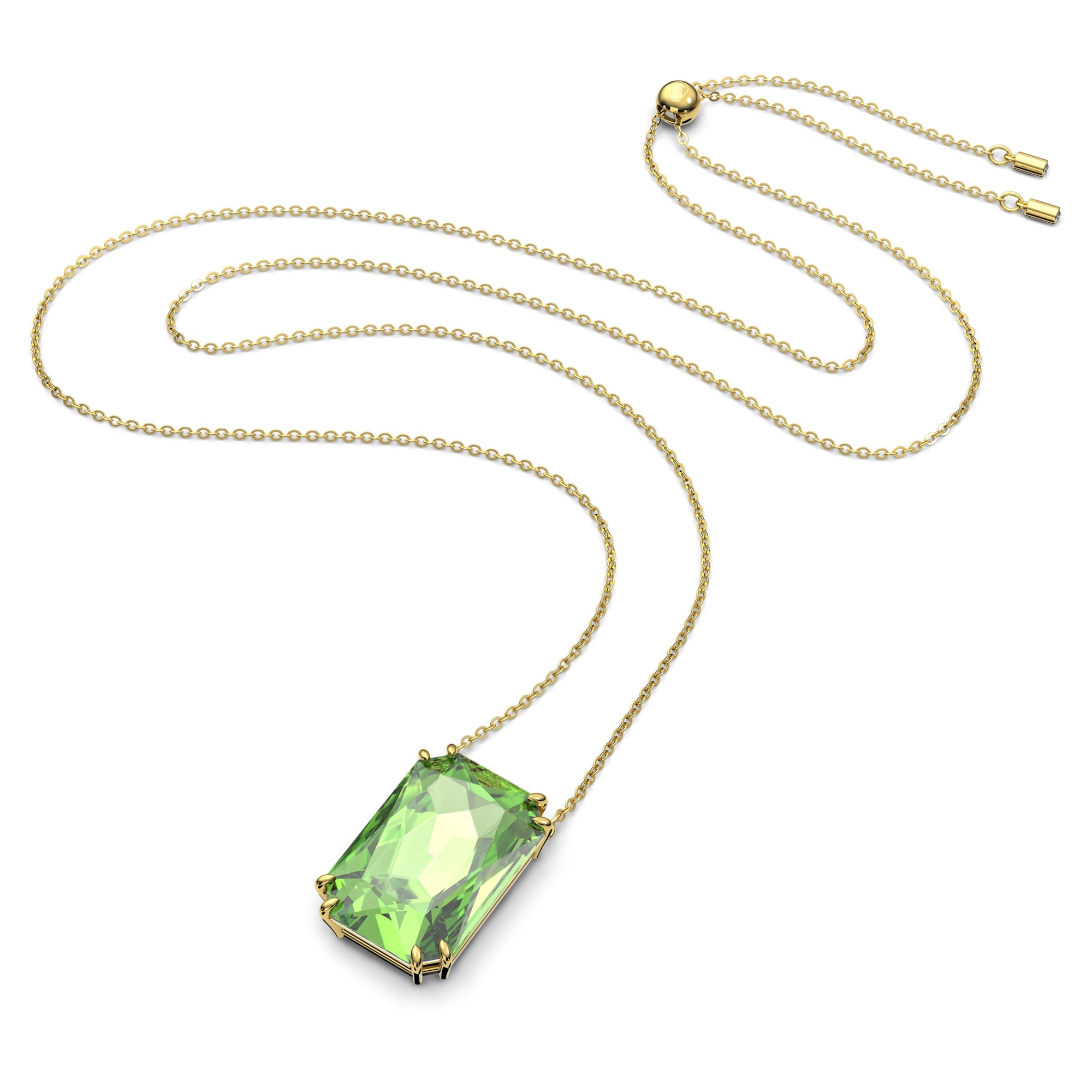 Millenia - Octogonal - Vert Doré - Collier - Swarovski