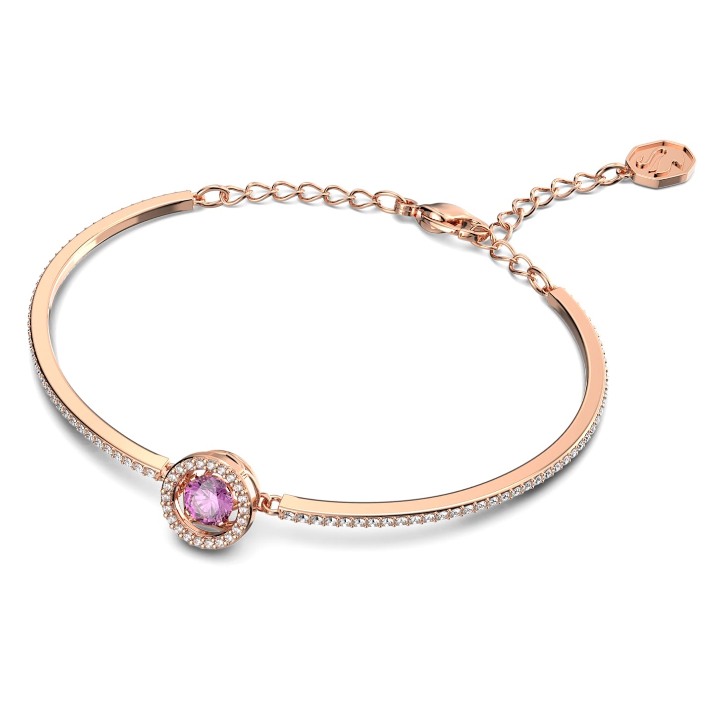 Sparkling Dance – Lila Roségold – Armreif – Swarovski