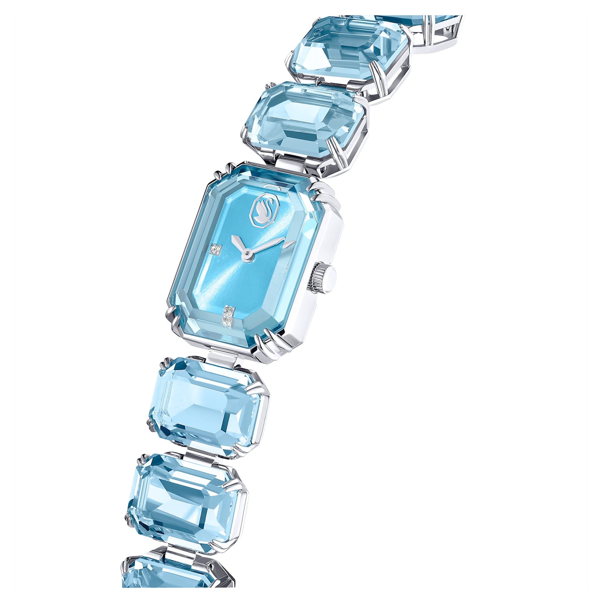 Millenia – Blaues Silber – Uhr – Swarovski