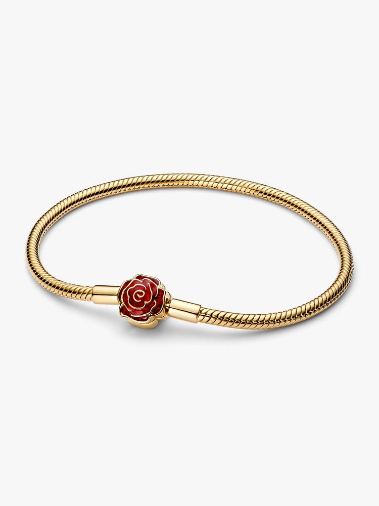 Pandora Bracelet - Disney Snake Mesh Beauty and the Beast Enchanted Pink | 564019C01