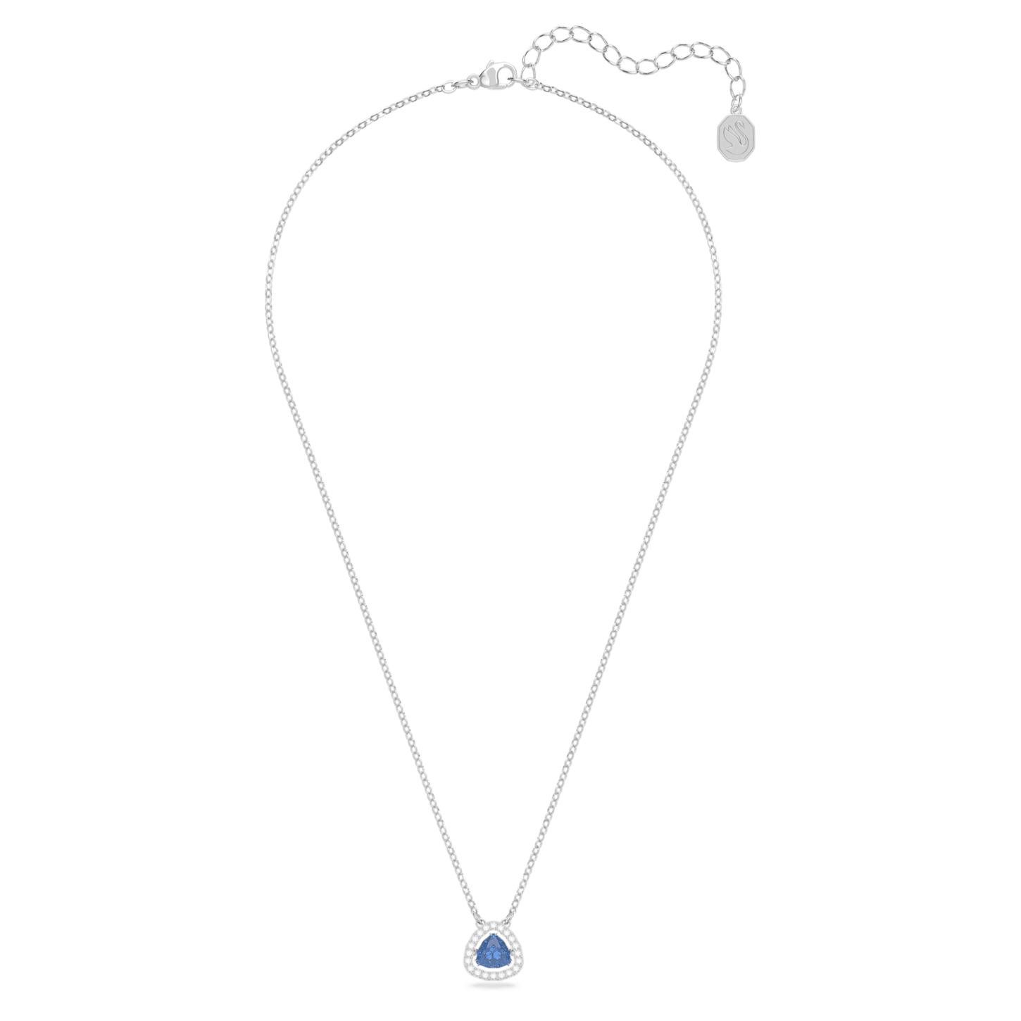 Millenia - Trillion - Blue Silver - Necklace - Swarovski