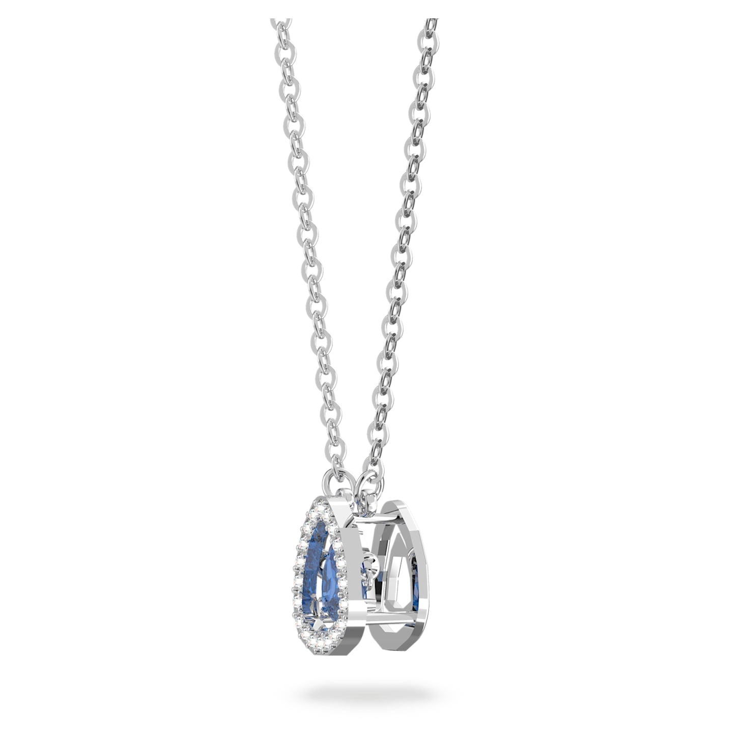 Millenia - Trillion - Blue Silver - Necklace - Swarovski