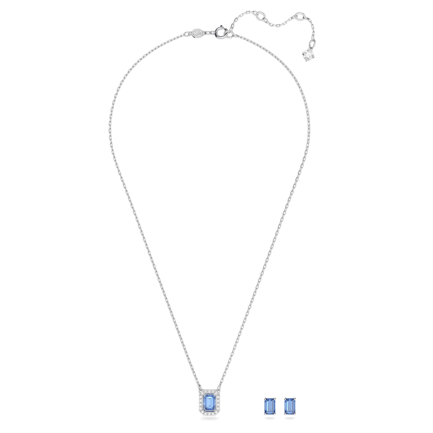 Millenia – Achteckig – Silberblau – Set – Swarovski