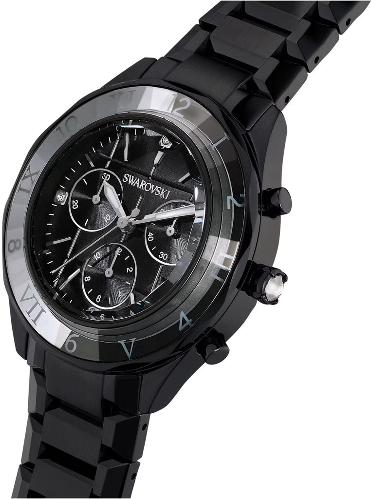 Dextera Chrono - Watch - Black - Swarovski