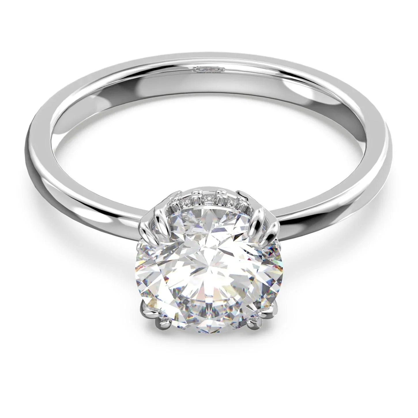Anillo Constella Mujer Redondo Blanco Plata – Swarovski