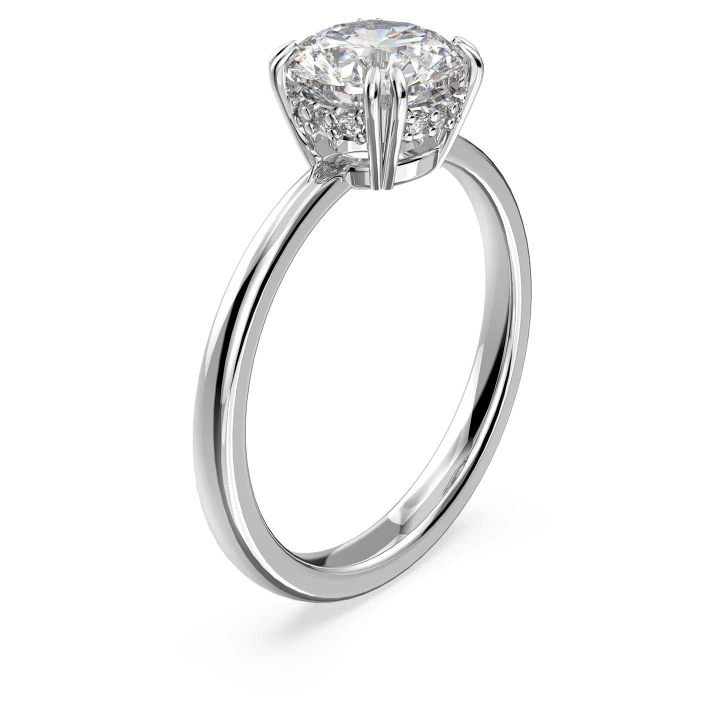 Anillo Mujer Constella Redondo Blanco Plata – Swarovski vista 2