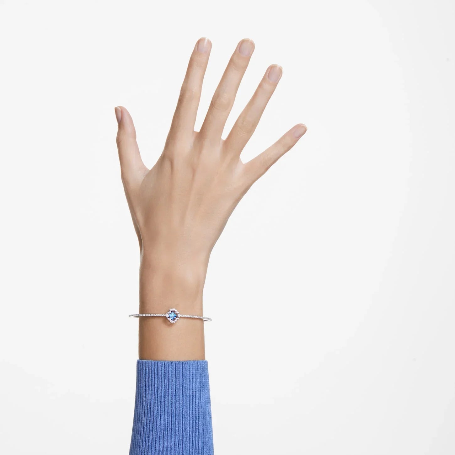 Swarovski náramek - Una - modrý a stříbrný pohled 2