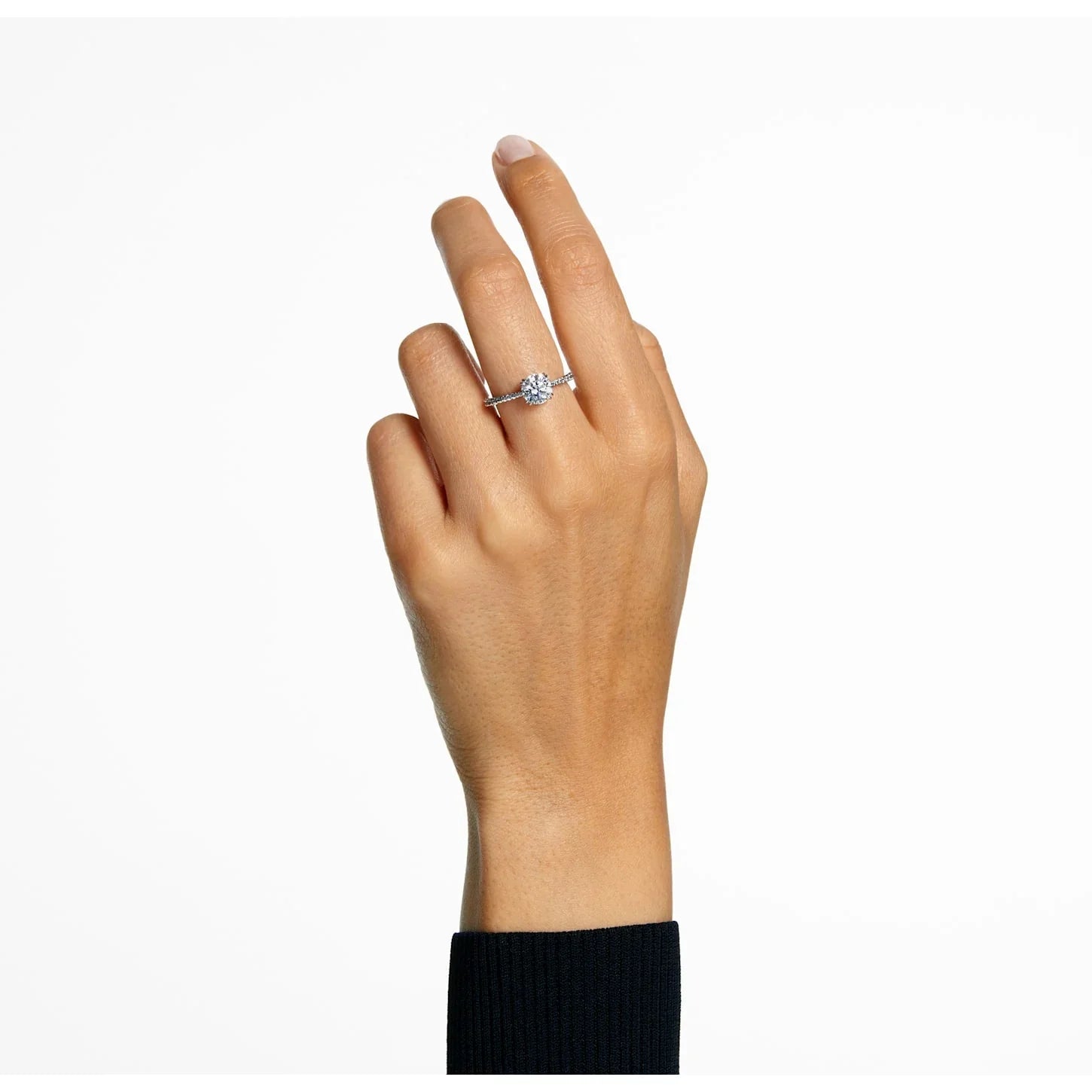 Anillo Mujer Constella Princesa Plata Blanca – Swarovski vista 2