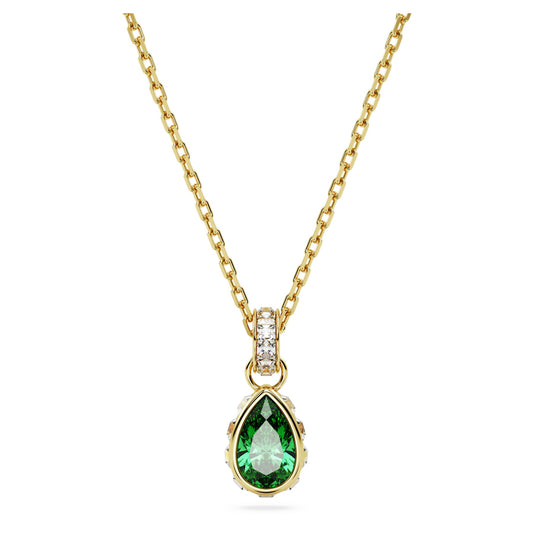 Stilla - Golden Green - Necklace - Swarovski