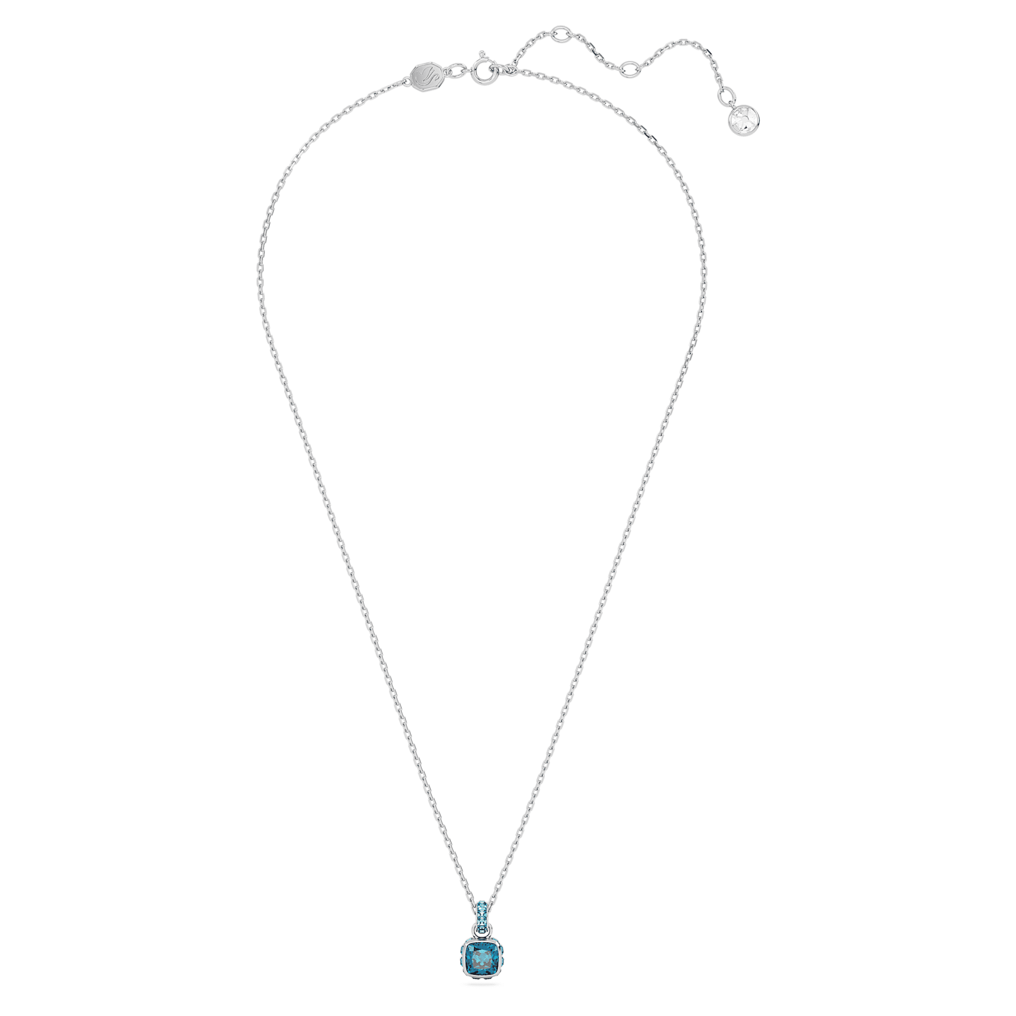 Birthstone - December - Silver blue - Necklace - Swarovski