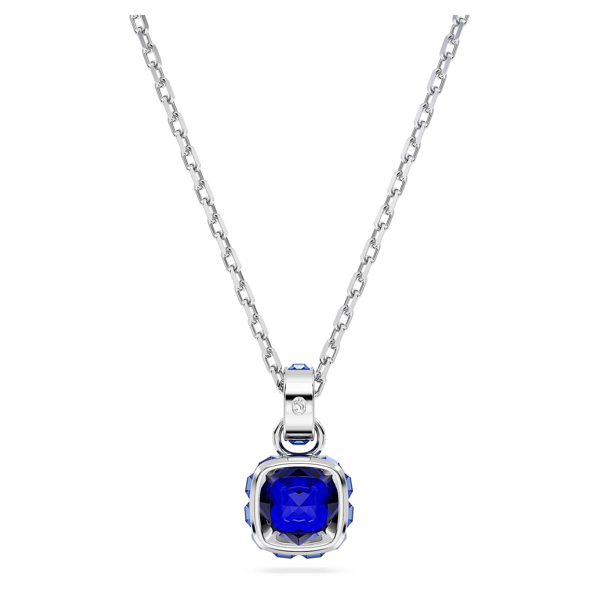 Birthstone - September - Silver Blue - Necklace - Swarovski