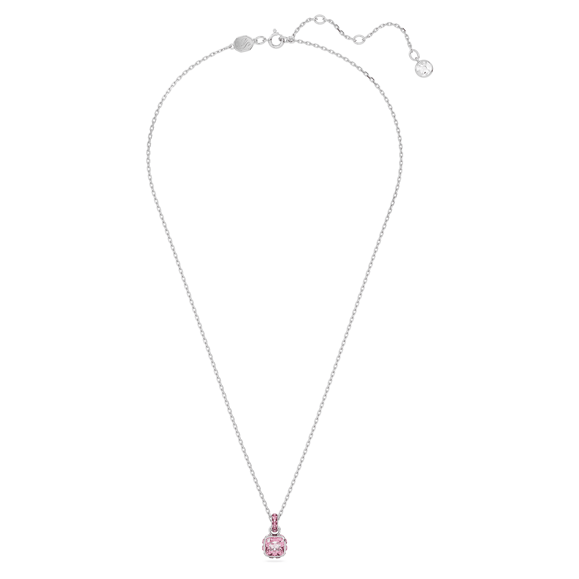 Birthstone - Octobre - Rose Argenté - Collier - Swarovski