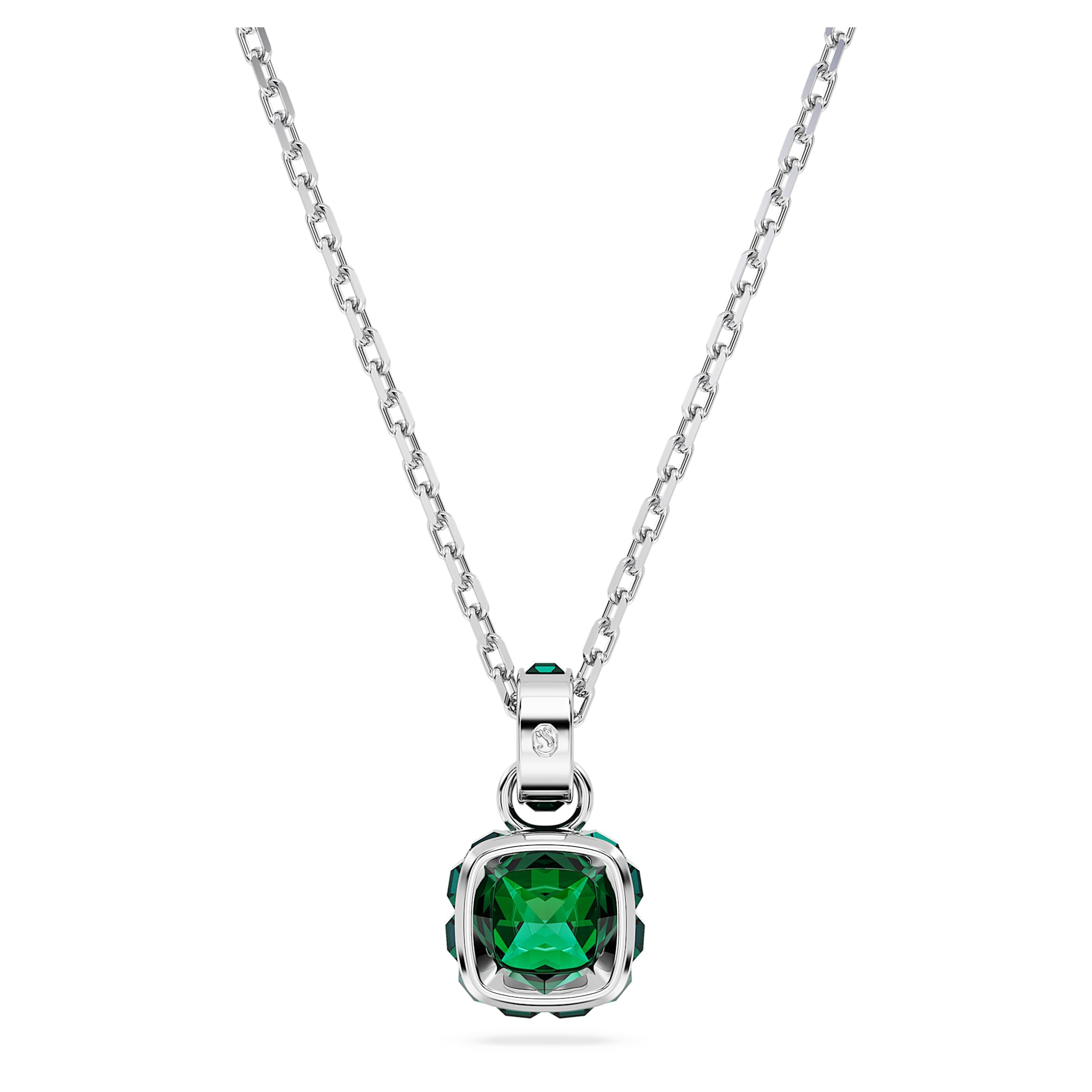 Birthstone - May - Silver green - Necklace - Swarovski