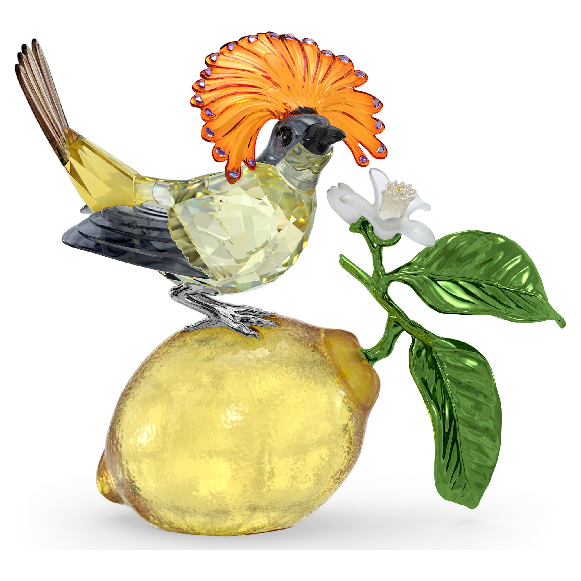 Idyllia - Oiseau sur Citron - Figurine - Swarovski