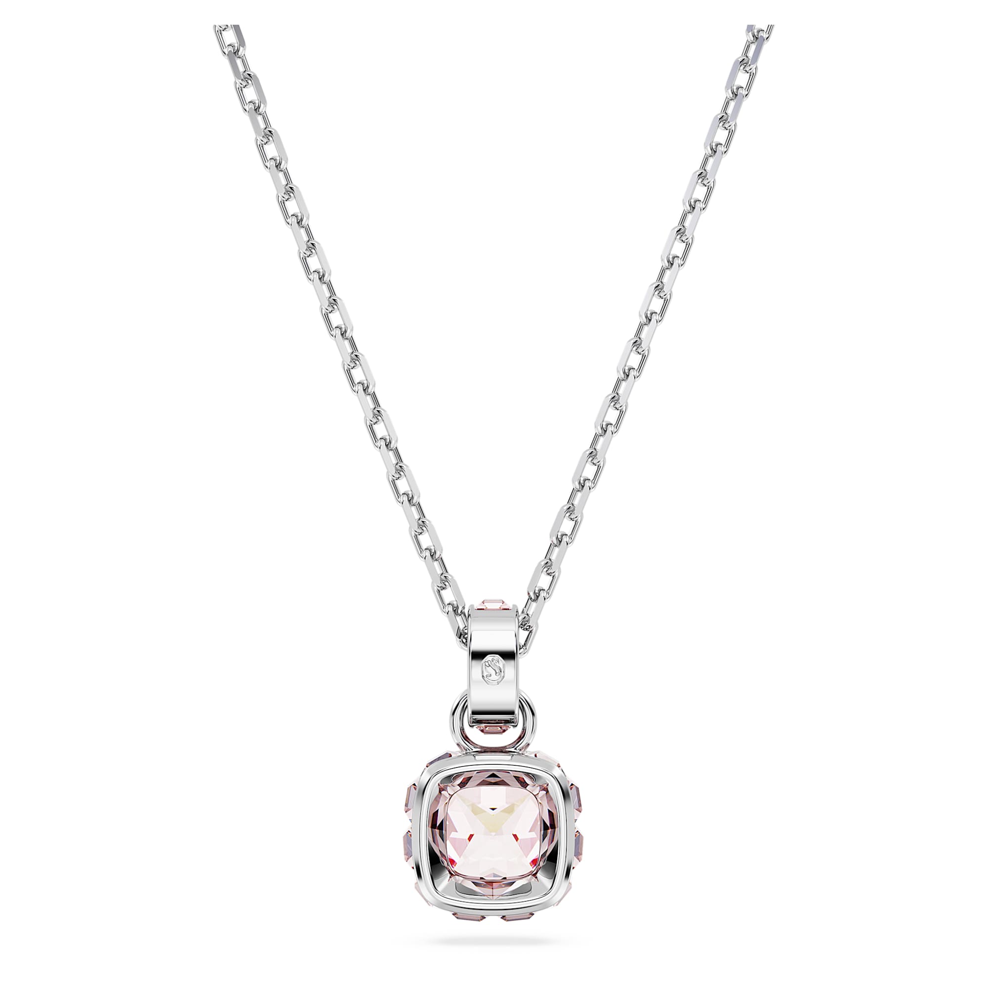 Birthstone - Juin - Rose Argenté - Collier - Swarovski