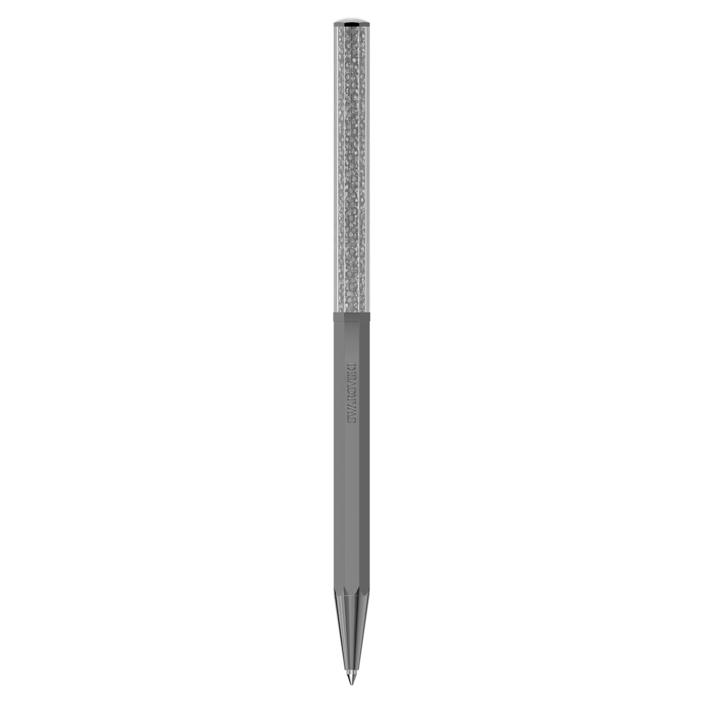 Crystalline - Octagonal - Gray - Ballpoint Pen - Swarovski