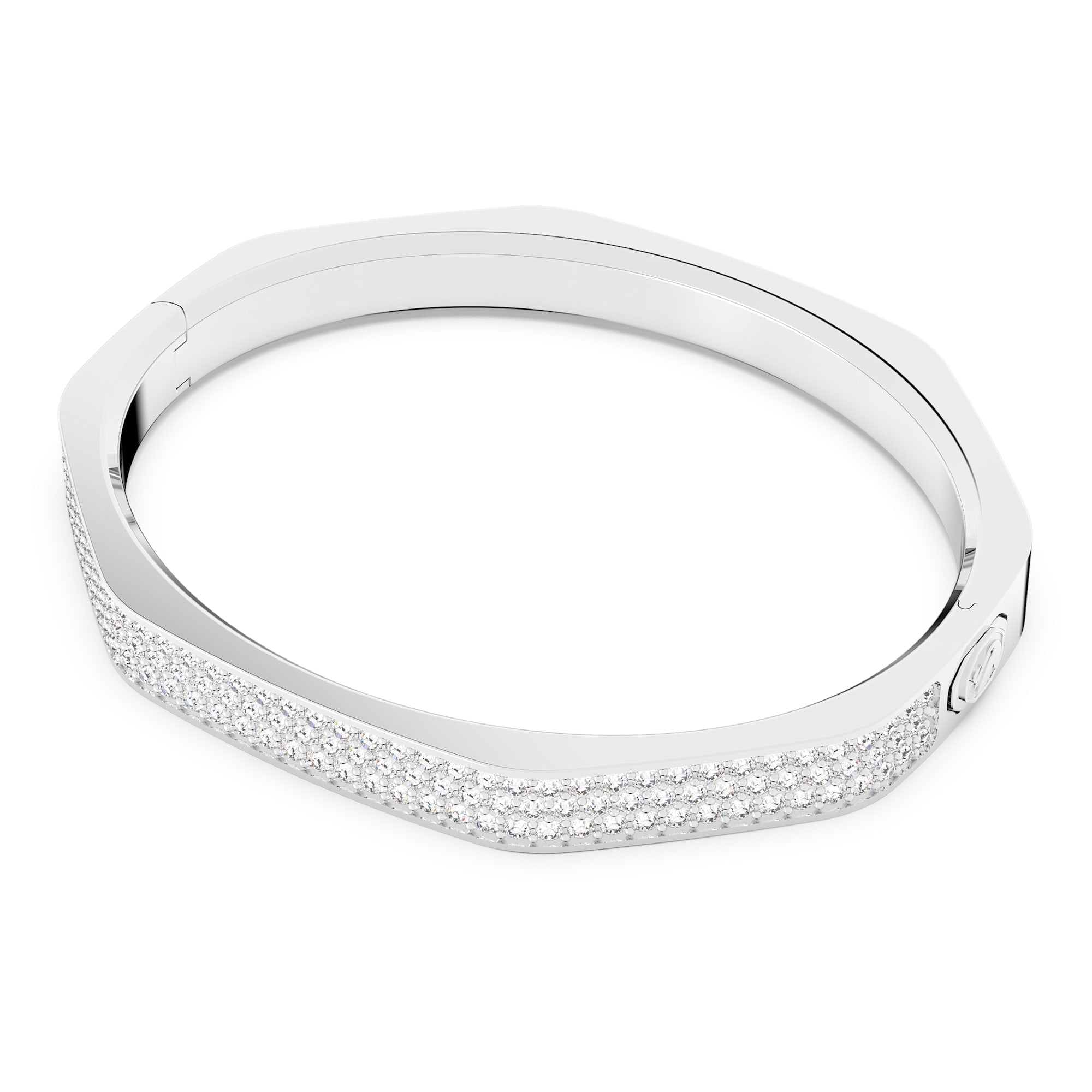 Dextera - Octagonal - Silver - Bangle - Swarovski