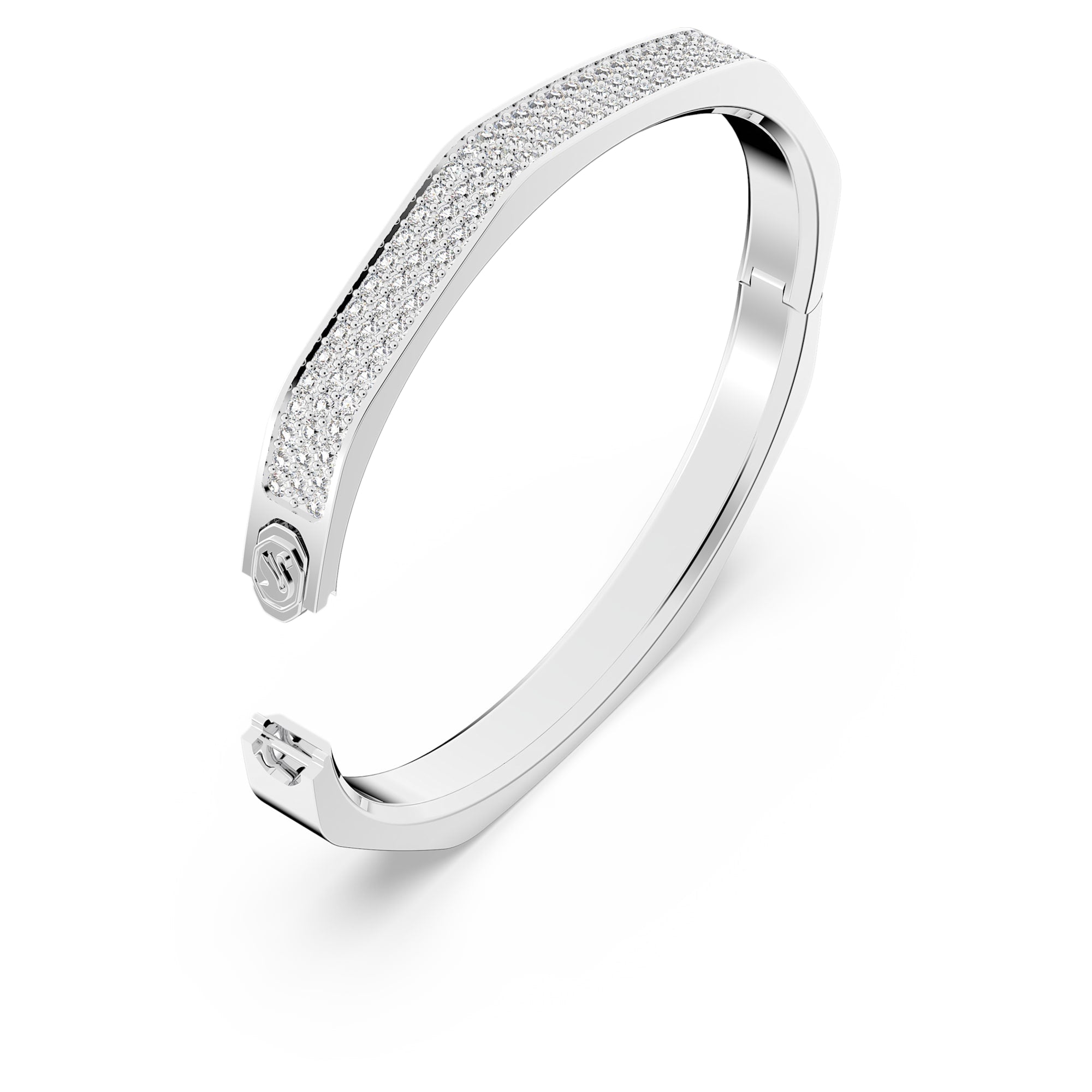 Dextera - Octagonal - Silver - Bangle - Swarovski