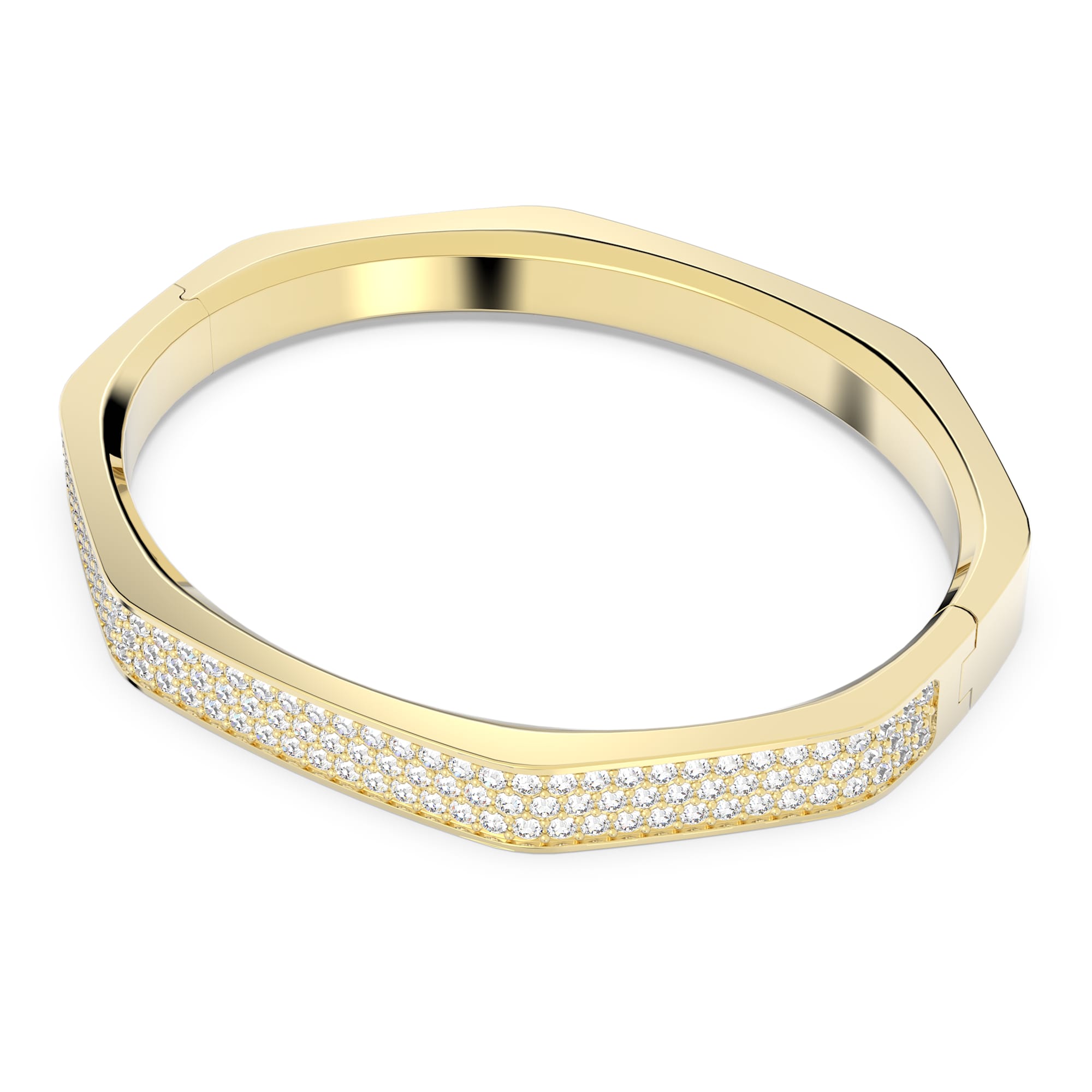 Dextera - Octagonal - Golden - Bangle - Swarovski