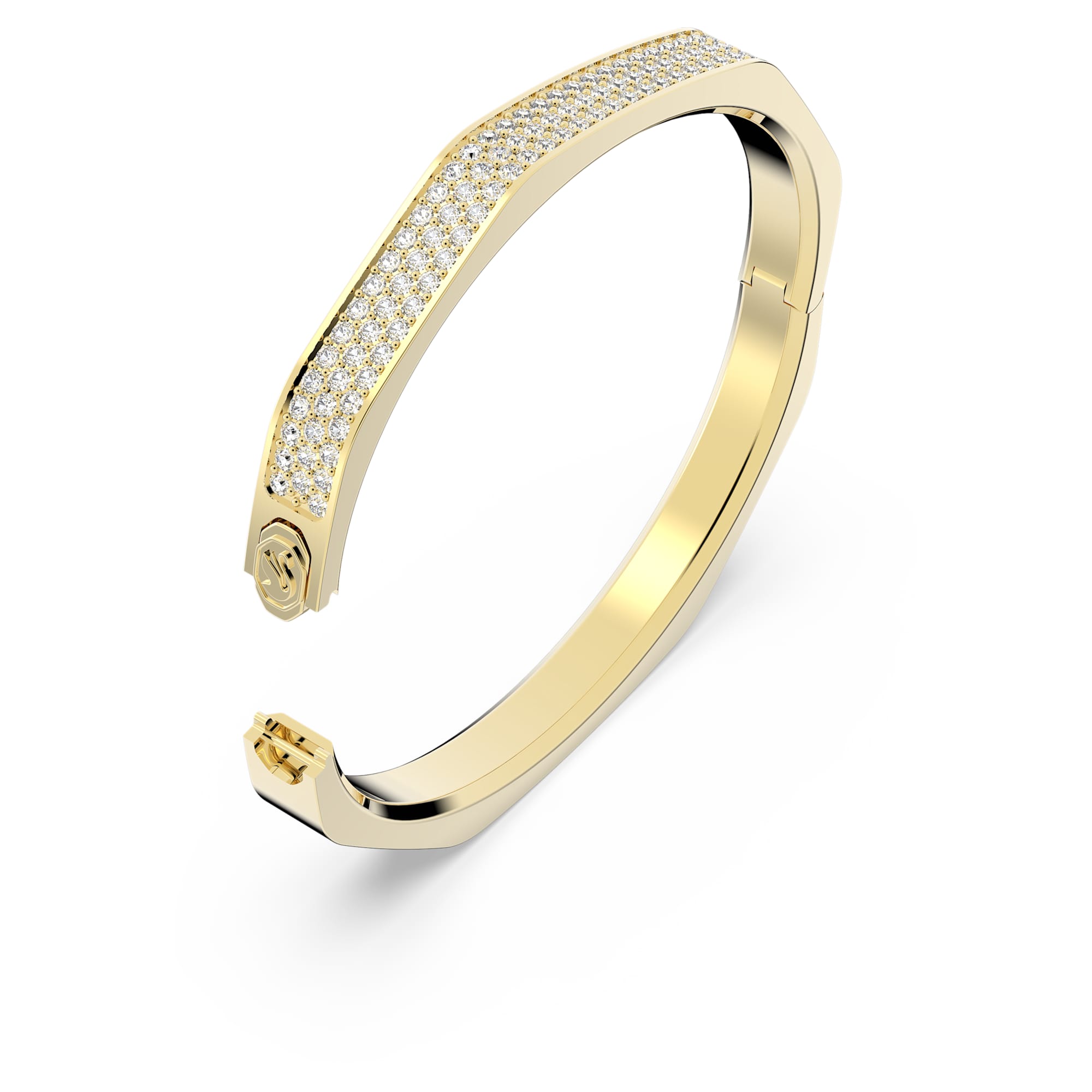 Dextera - Octagonal - Golden - Bangle - Swarovski