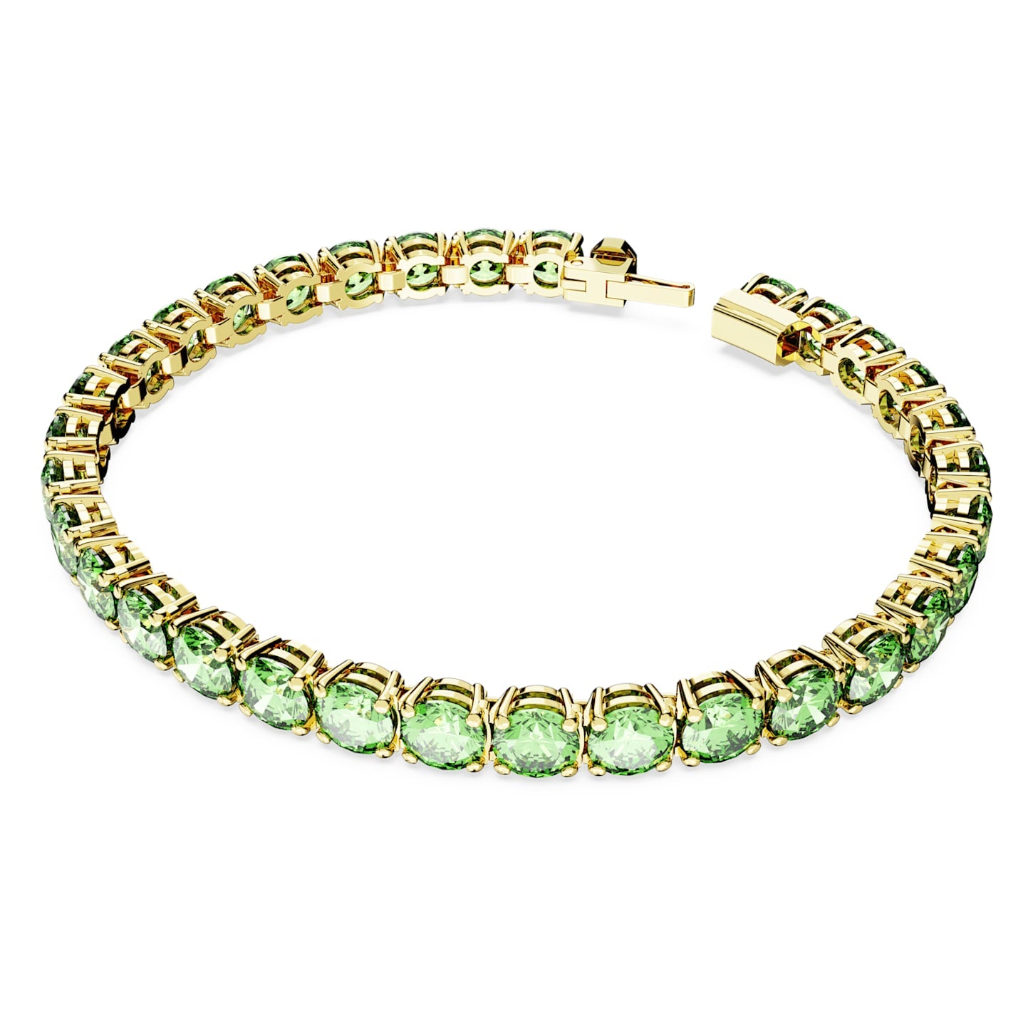 Matrix - Tennis - Vert Doré - Bracelet - Swarovski