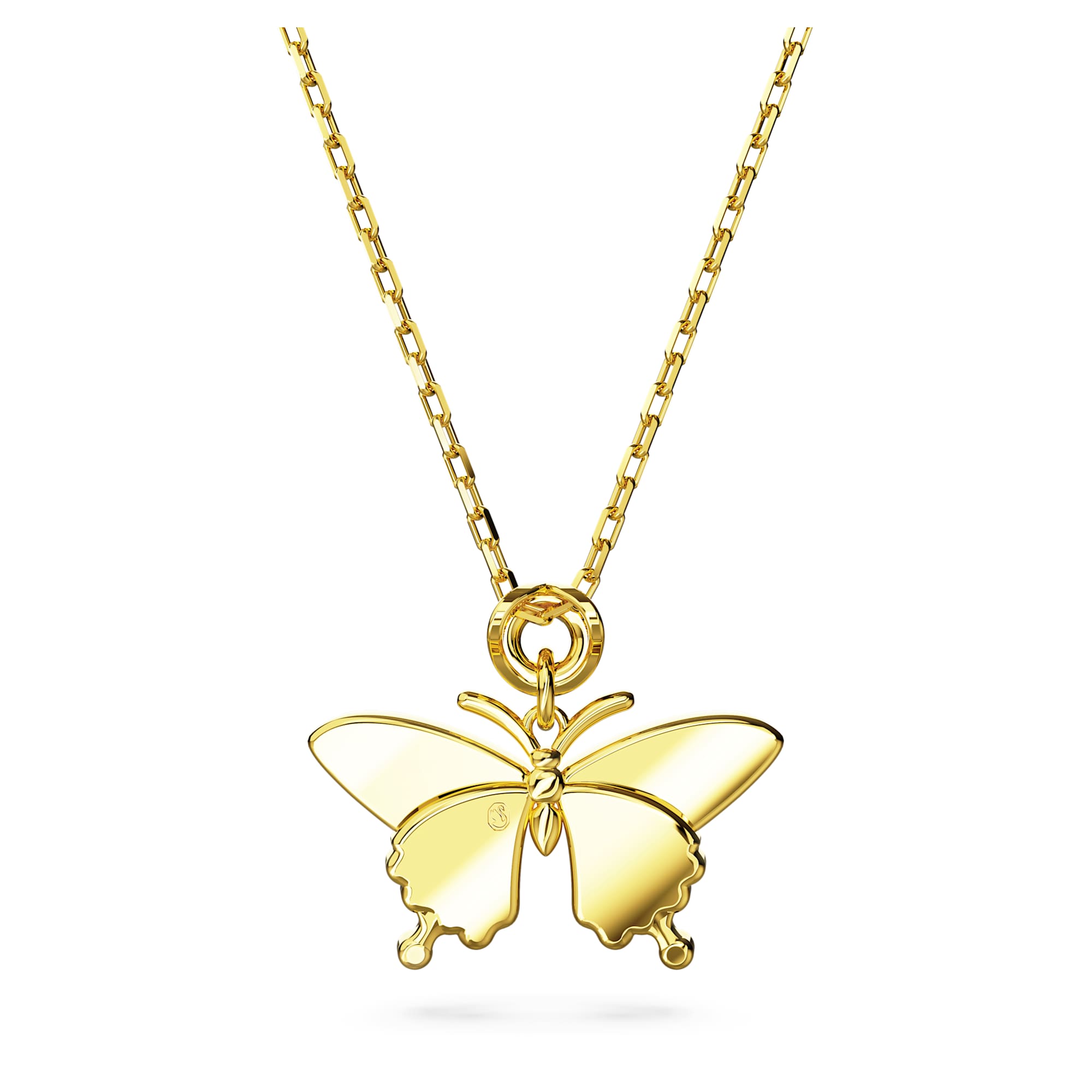 Idylle – Schmetterling – Mehrfarbiges Gold – Anhänger – Swarovski