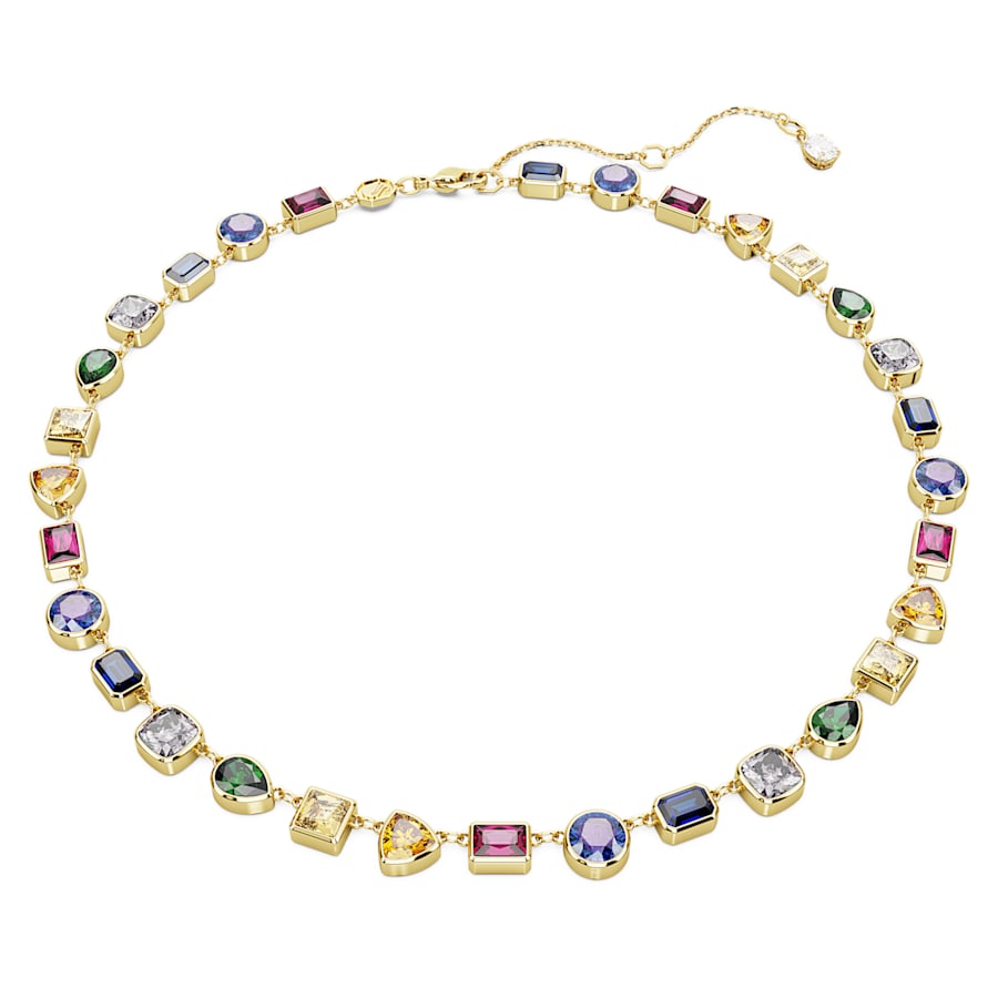 Stilla - Multicolor Gold - Necklace - Swarovski