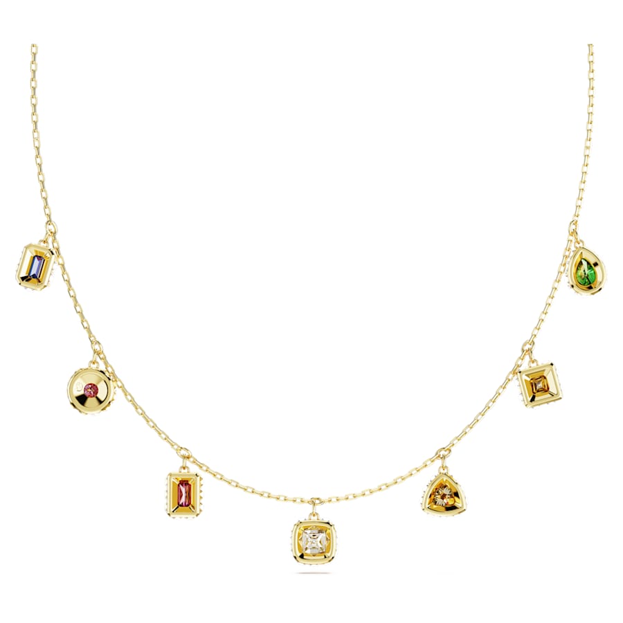 Stilla - Multicolor Gold - Necklace - Swarovski