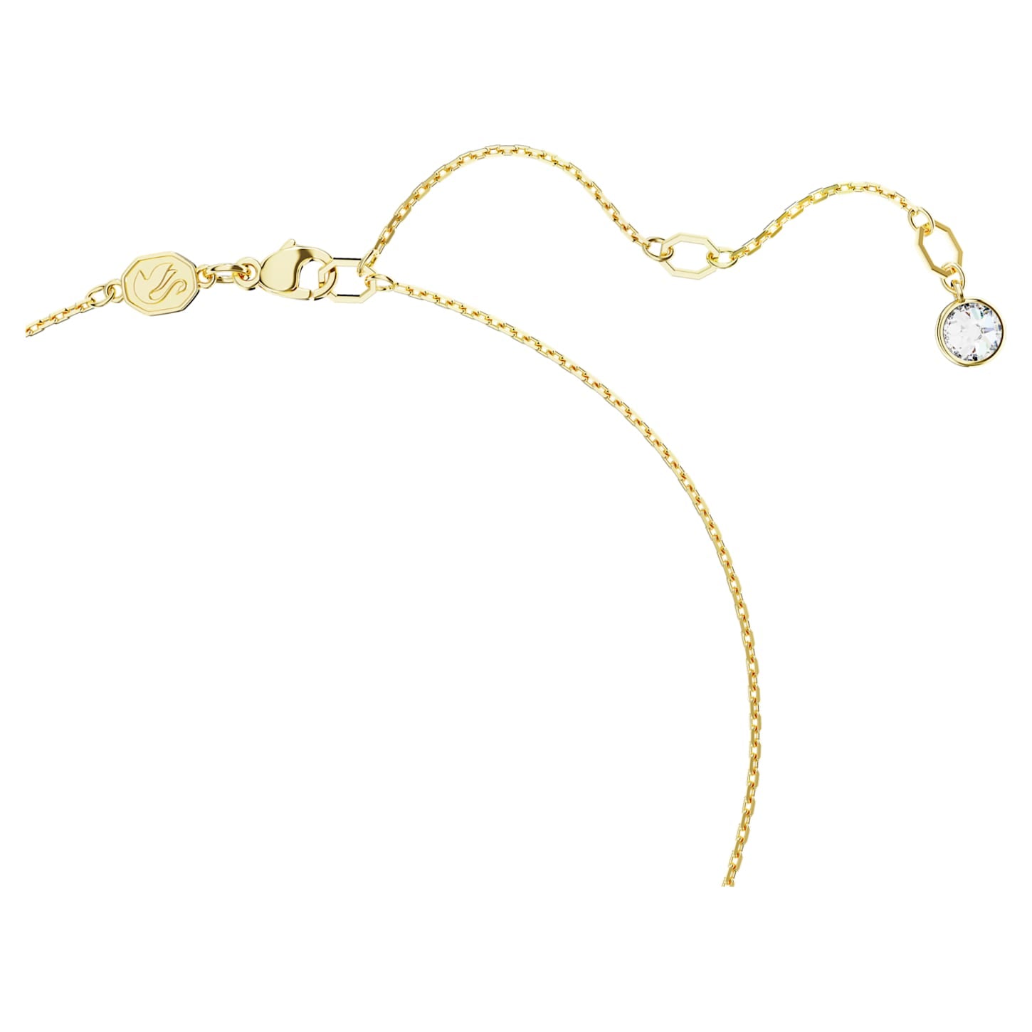 Dextera - Golden White - Necklace - Swarovski