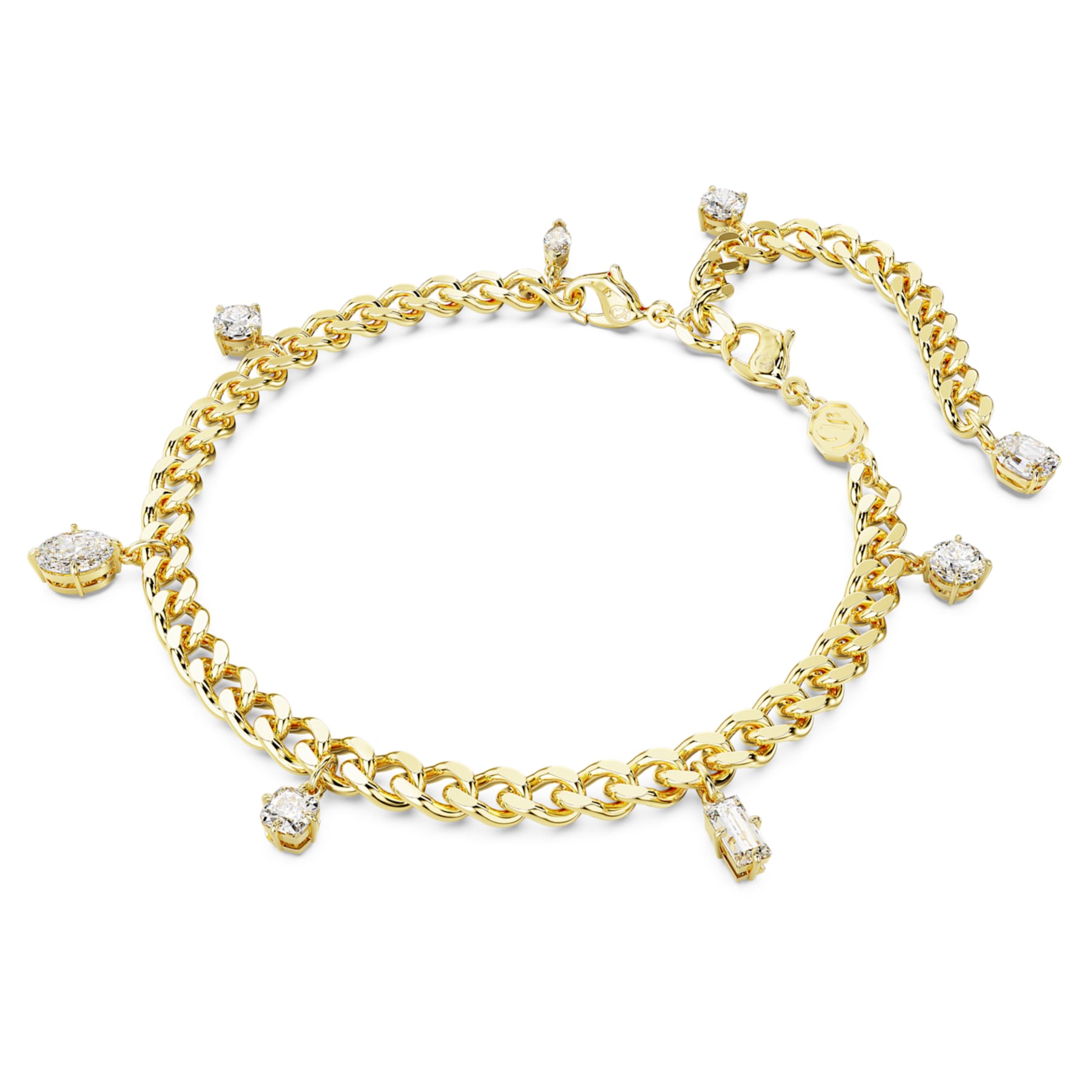 Dextera - White Gold - Bracelet and Anklet - Swarovski