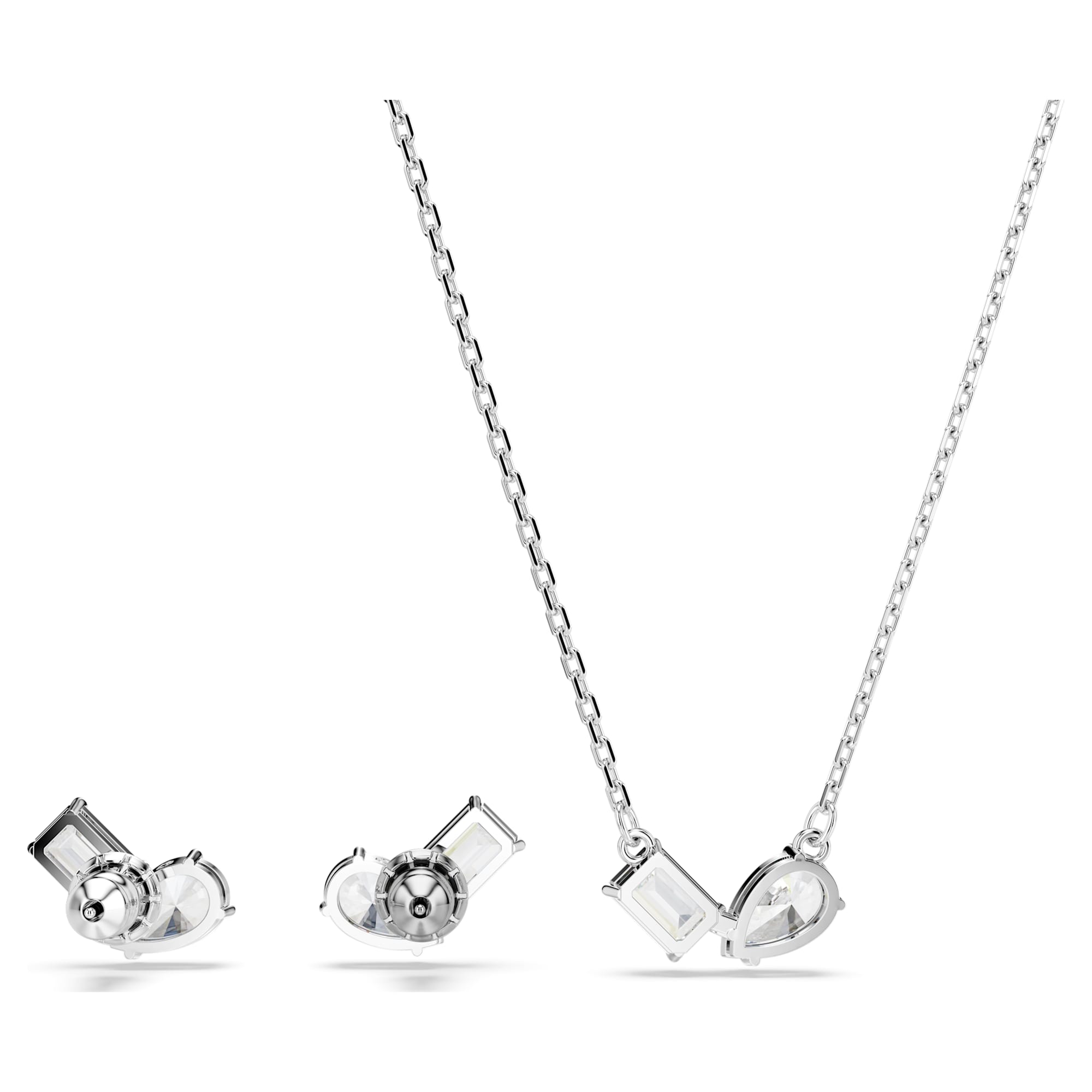 Mesmera - Silver White - Set - Swarovski