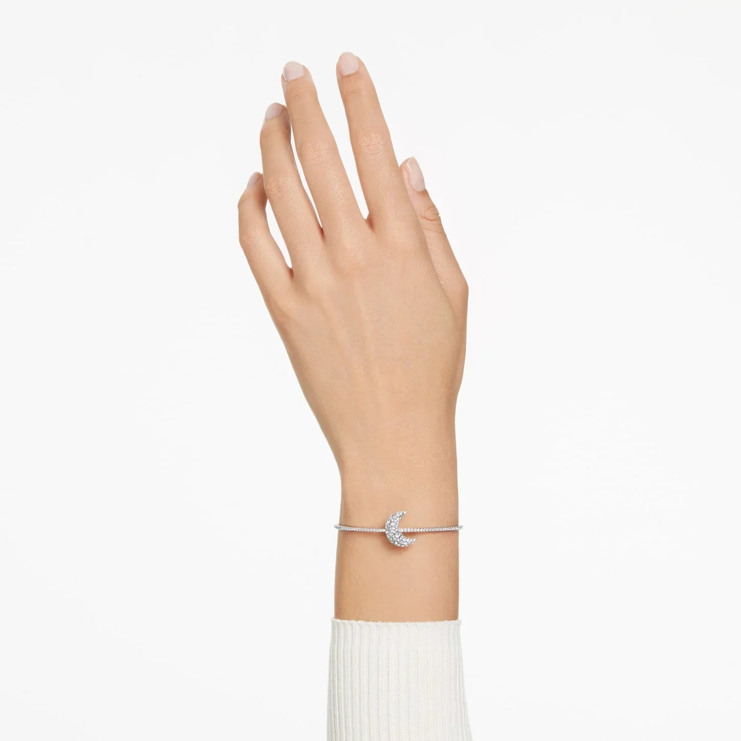 Náramek Swarovski - Luna - Bílo-stříbrný pohled 2