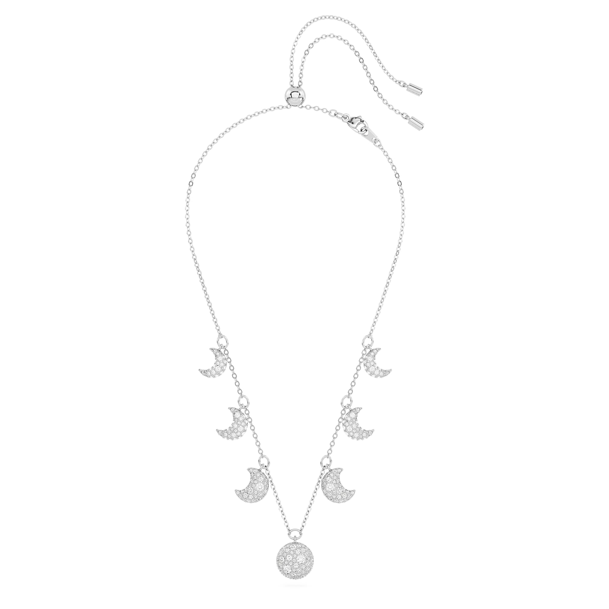 Luna - Silver White - Choker - Swarovski