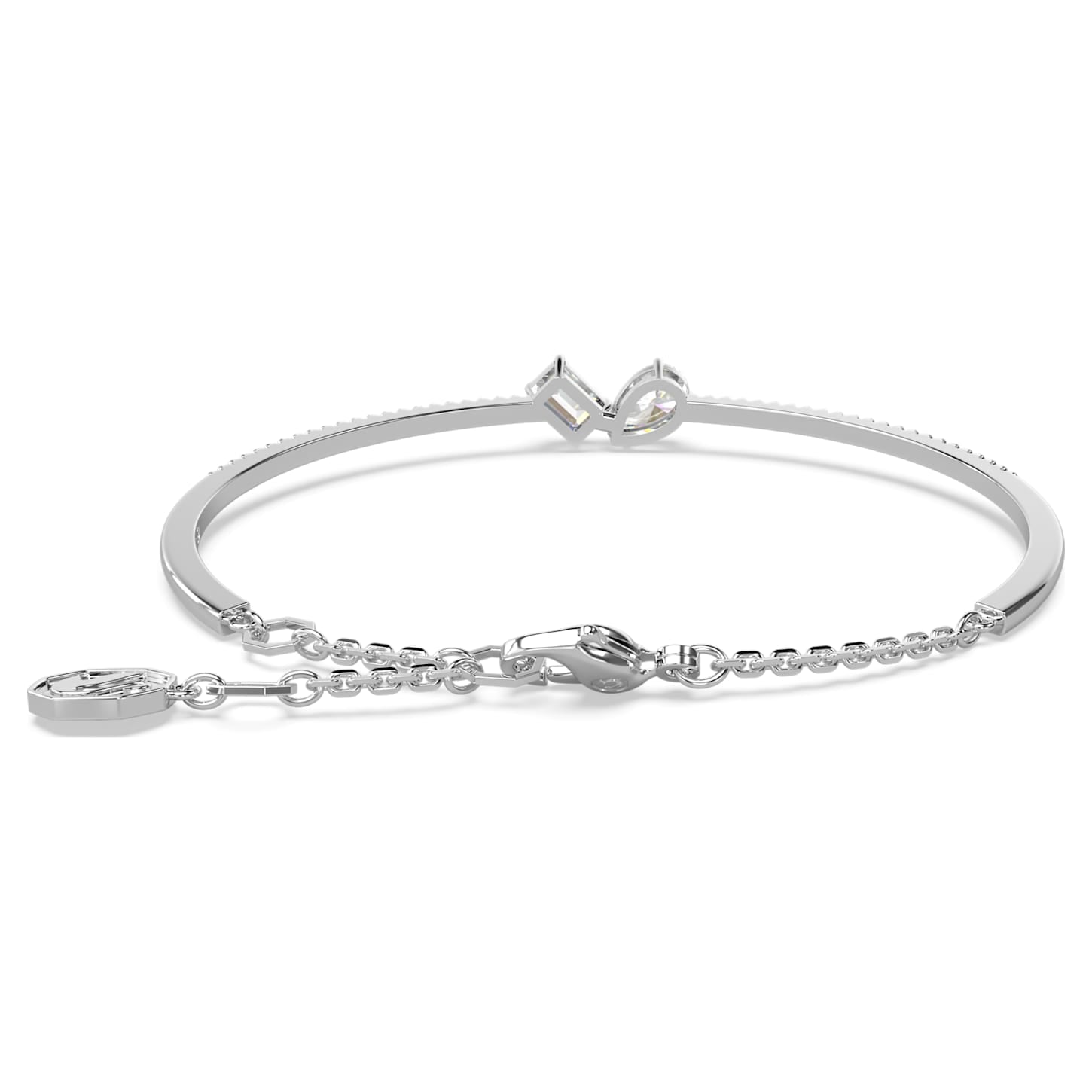 Mesmera - White Silver - Bangle - Swarovski