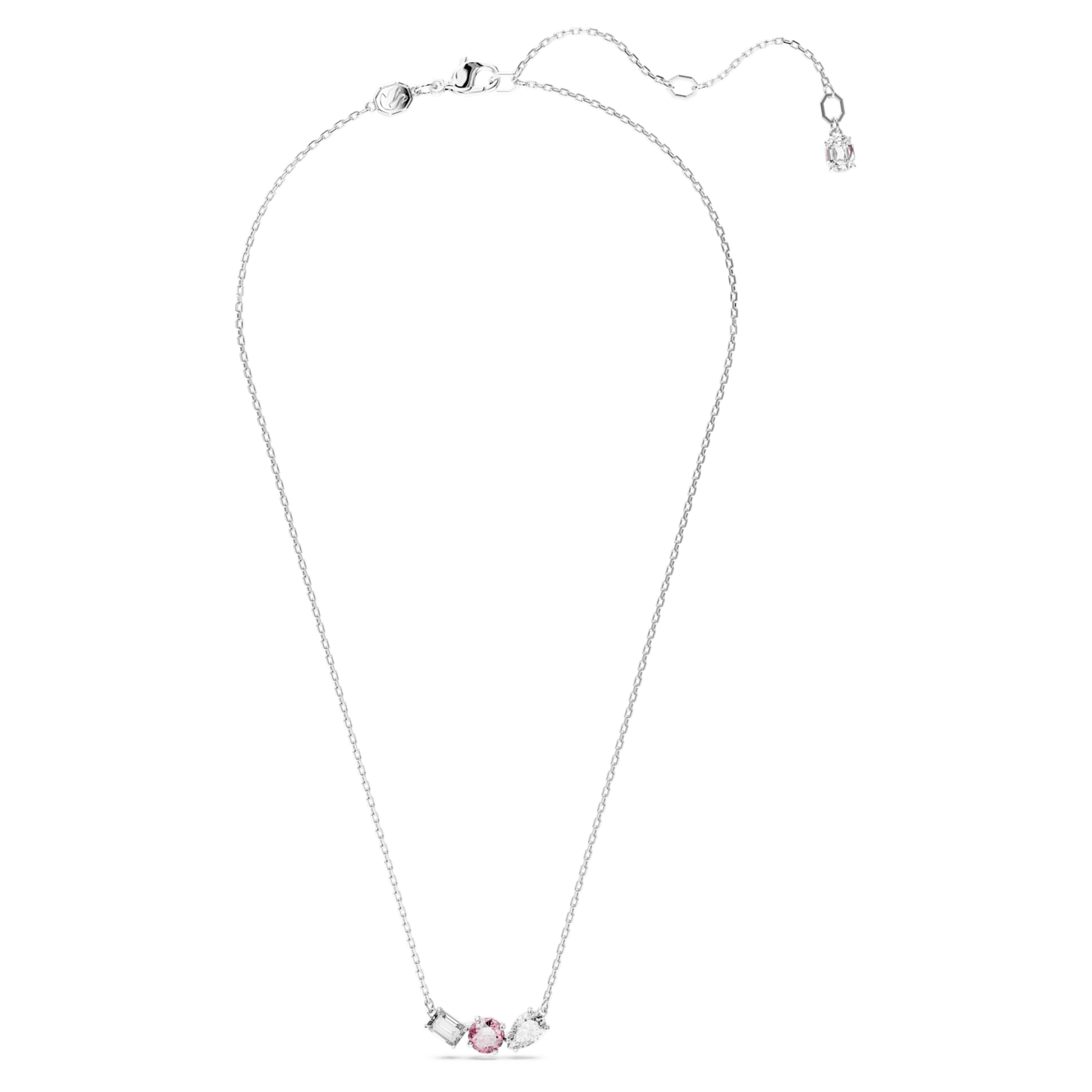 Mesmera – Silberne Rose – Halskette – Swarovski