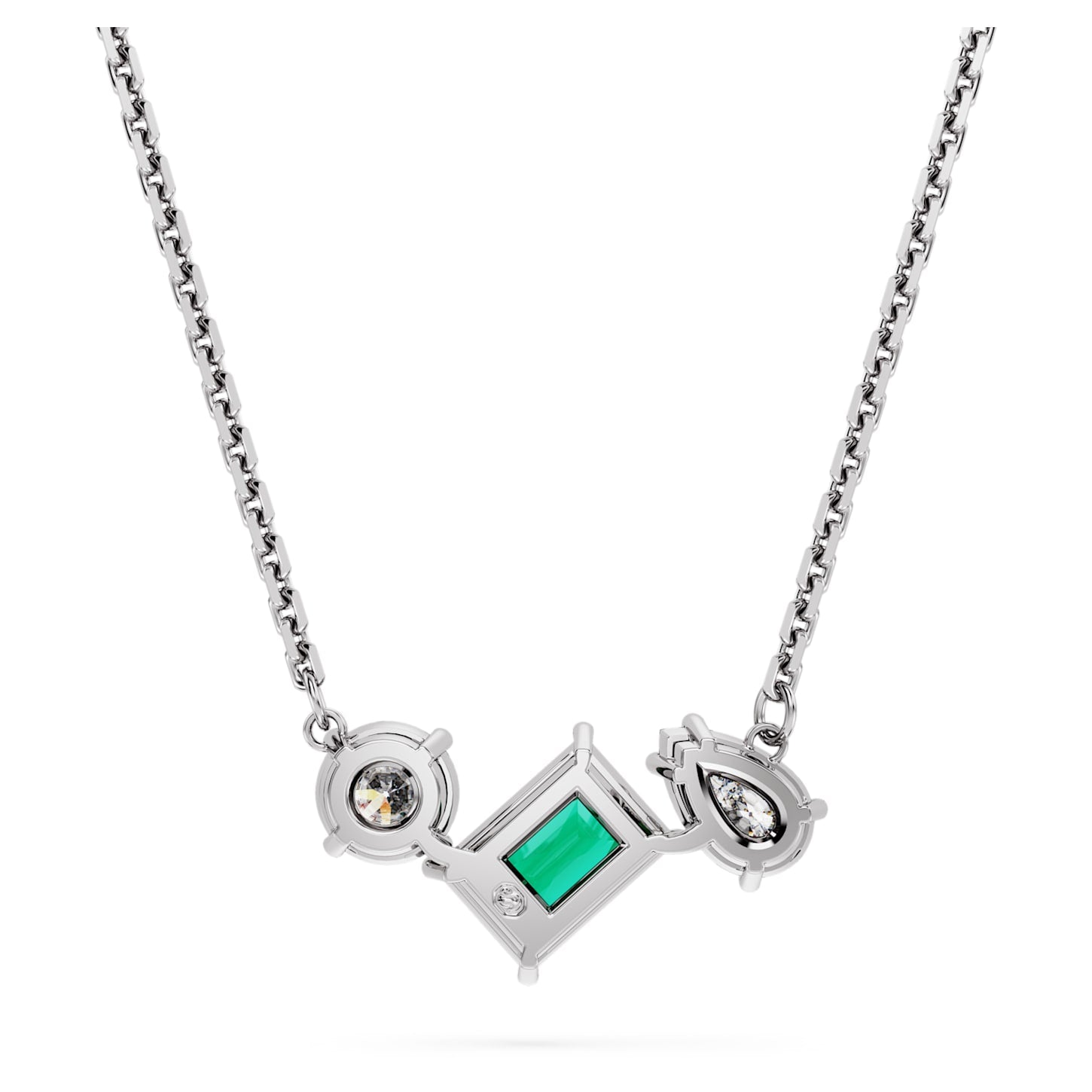Mesmera – Grünes Silber – Halskette – Swarovski