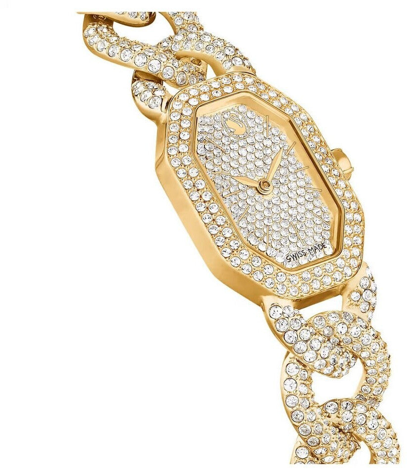 Dextera Chain Crystal White Gold Women's Watch – Swarovski