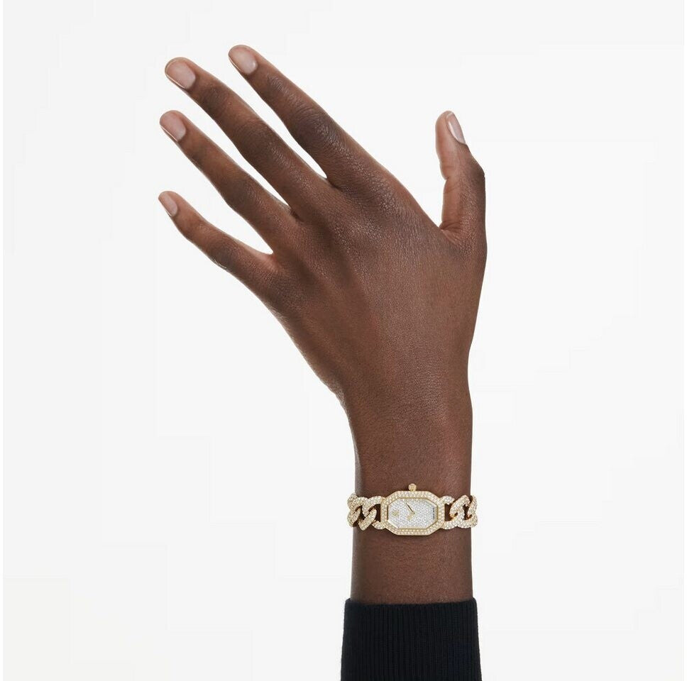 Dextera Chain Crystal White Gold Women's Watch – Swarovski