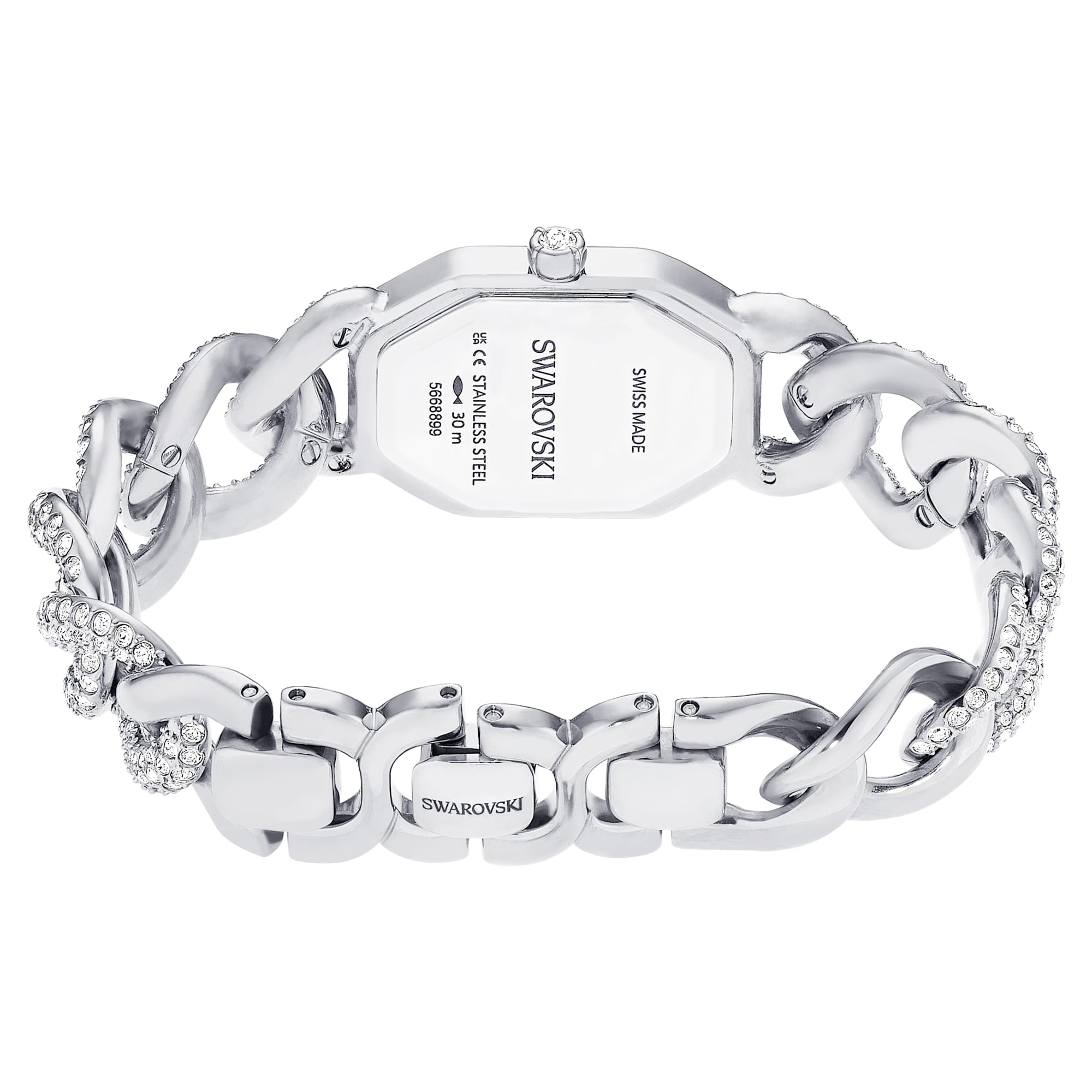 Dextera - White Silver - Watch - Swarovski