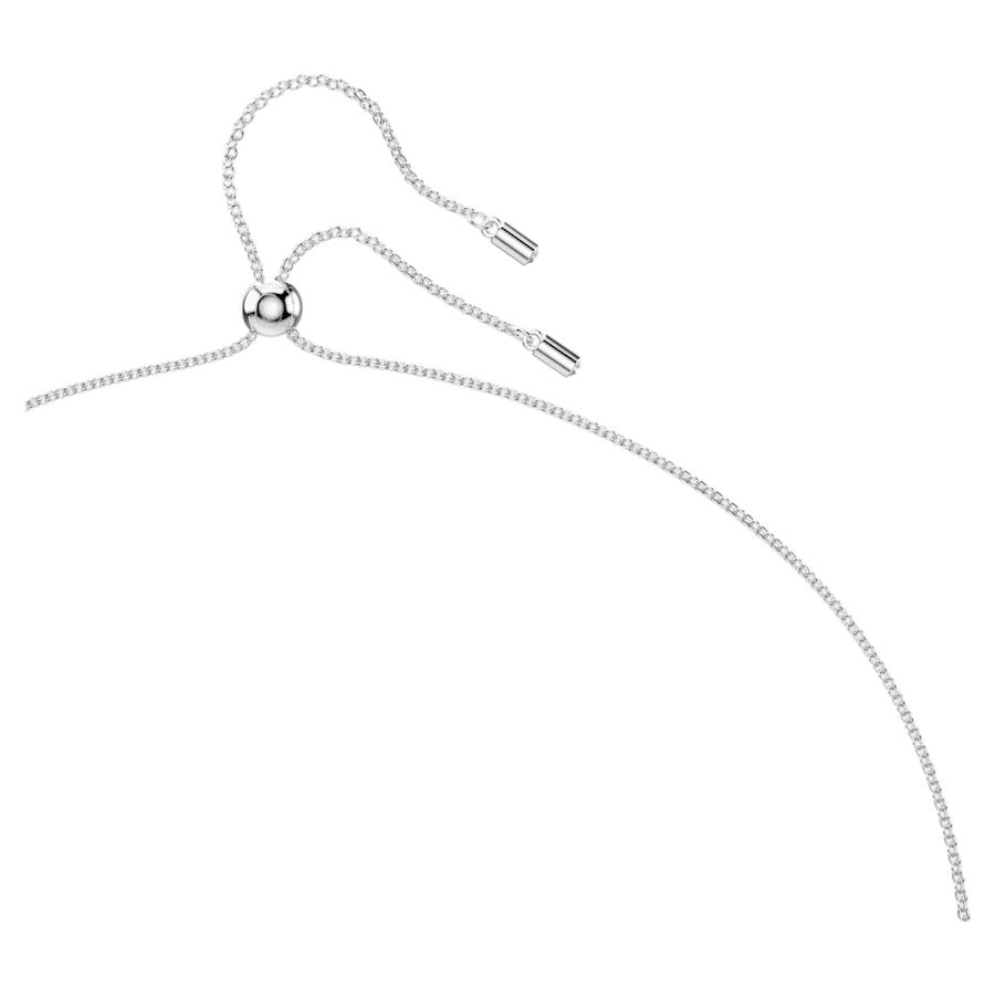 Mesmera - White Silver - Large - Necklace - Swarovski