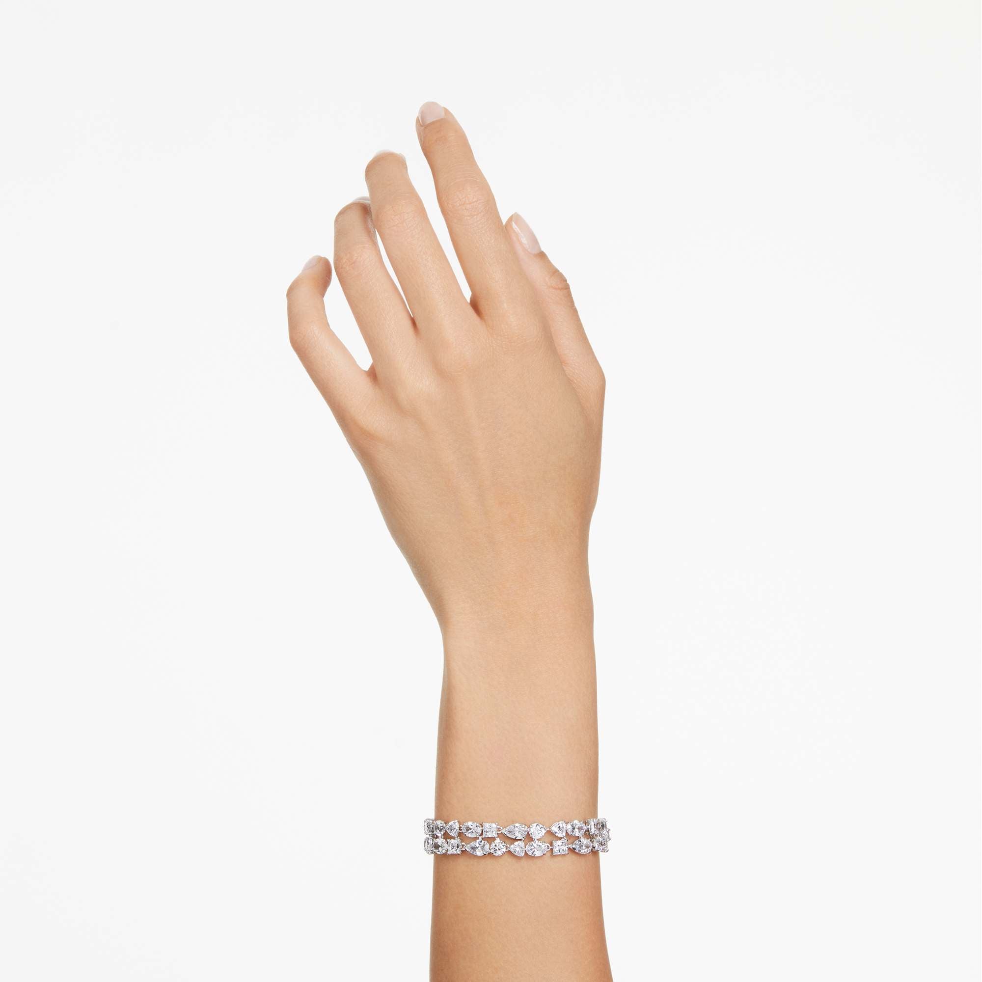 Mesmera – Weißes Silber – Armband – Swarovski