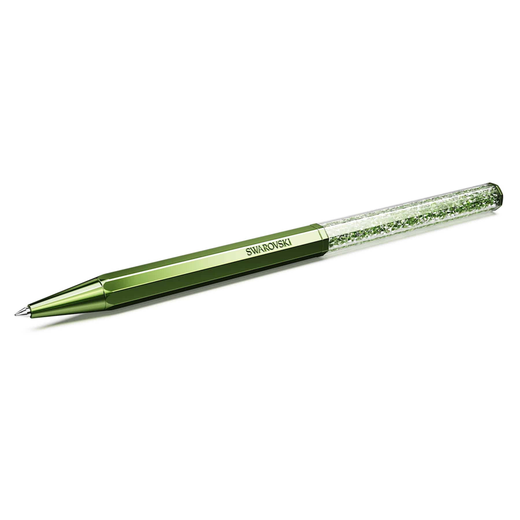 Crystalline - Octagonal - Green - Ballpoint Pen - Swarovski