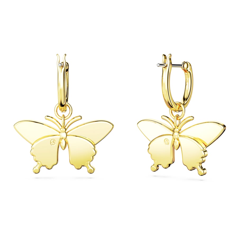 Idyllia - Butterfly - Multicolored Gold - Earrings - Swarovski