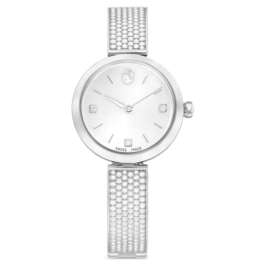 Illumina – Weiß Silber – Uhr – Swarovski