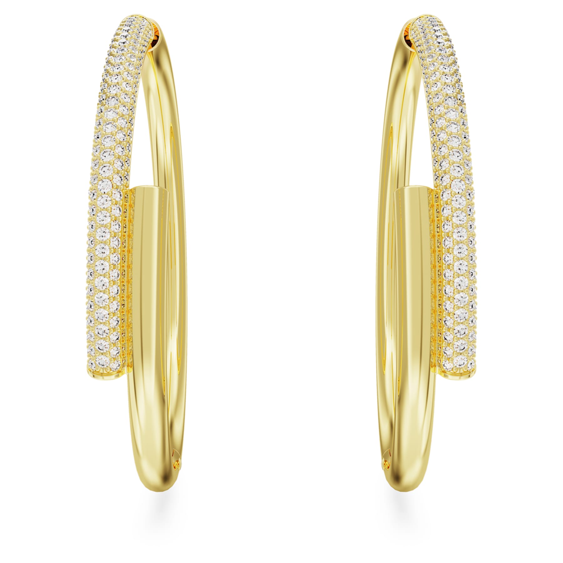 Dextera - White Gold - Earrings - Swarovski