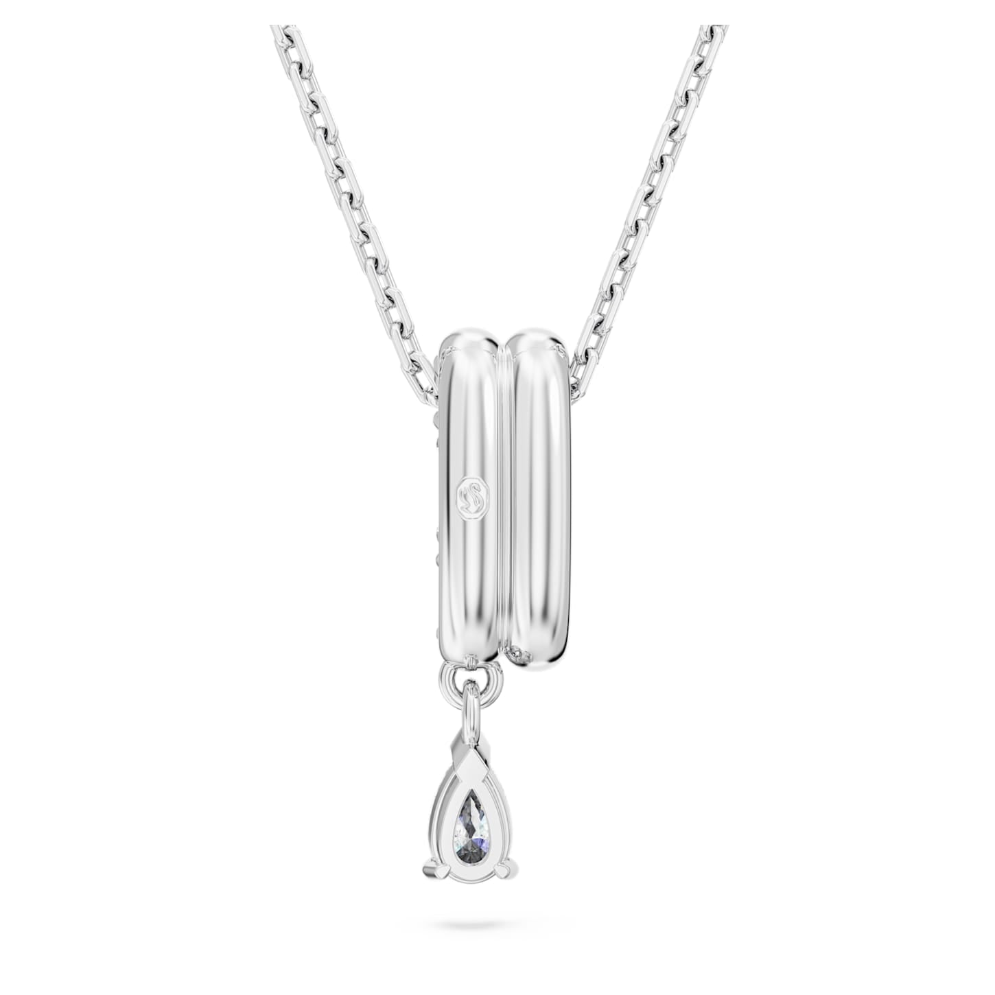 Dextera - White Silver - Necklace - Swarovski