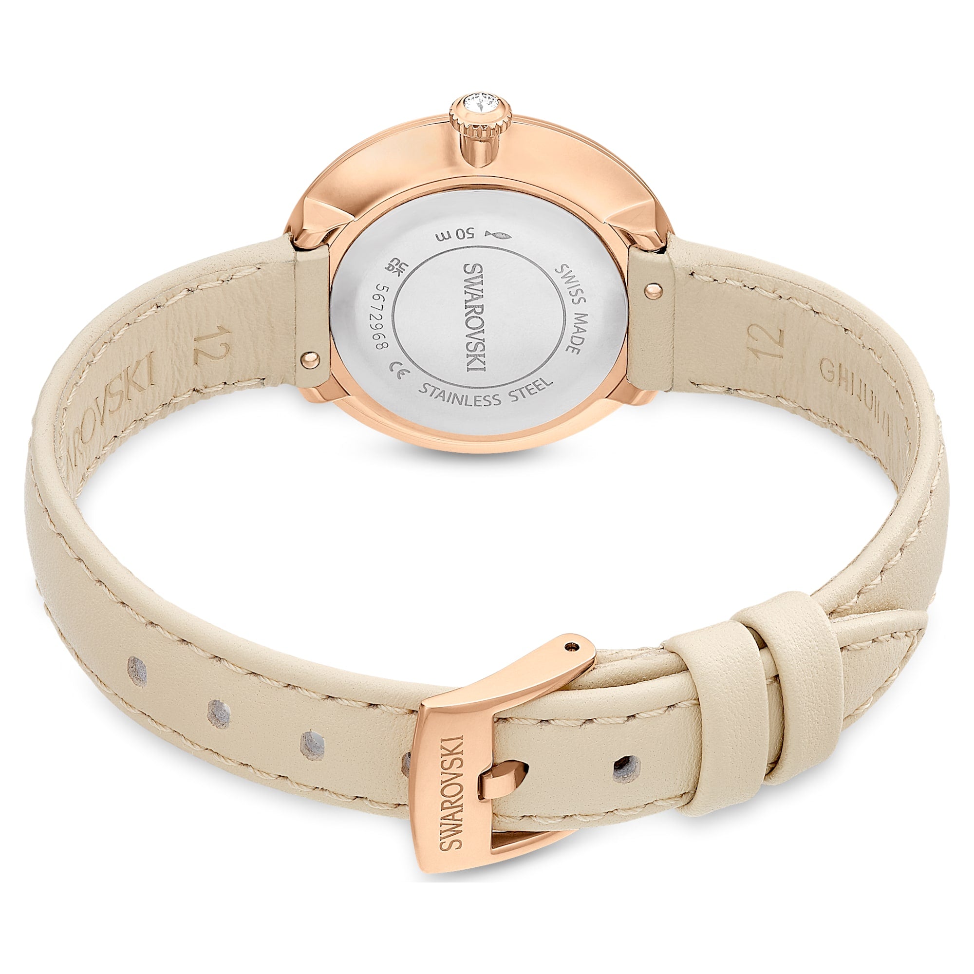 Certa - Beige Rose gold - Watch - Swarovski