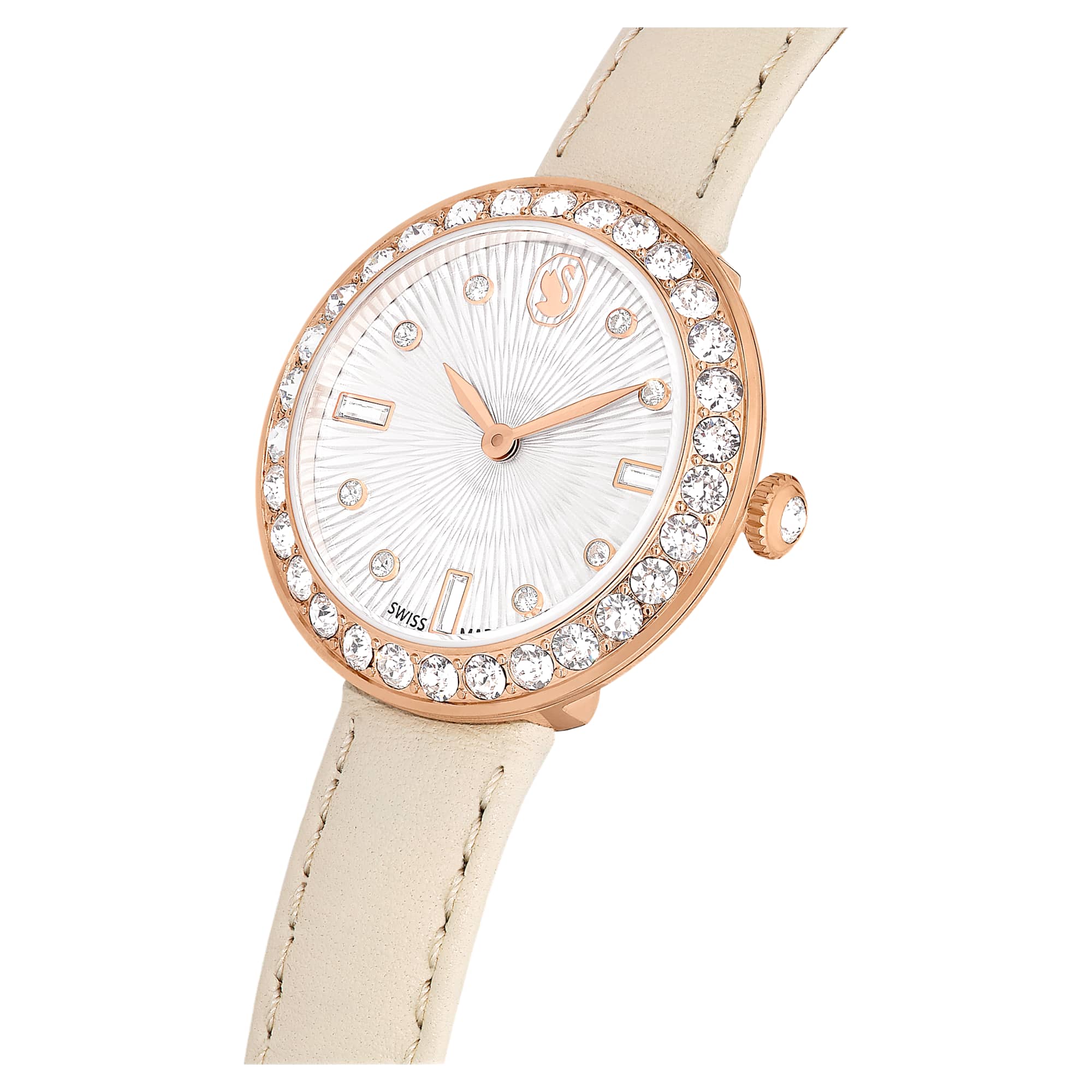 Certa - Beige Rose gold - Watch - Swarovski