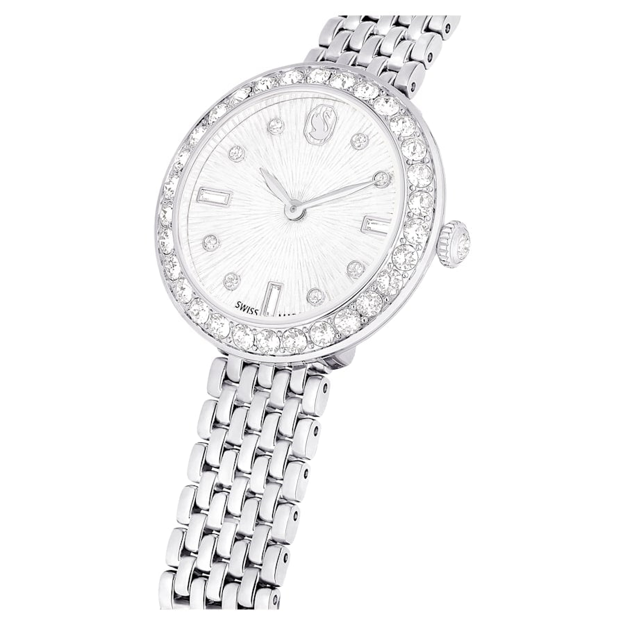Certa - White Silver - Watch - Swarovski