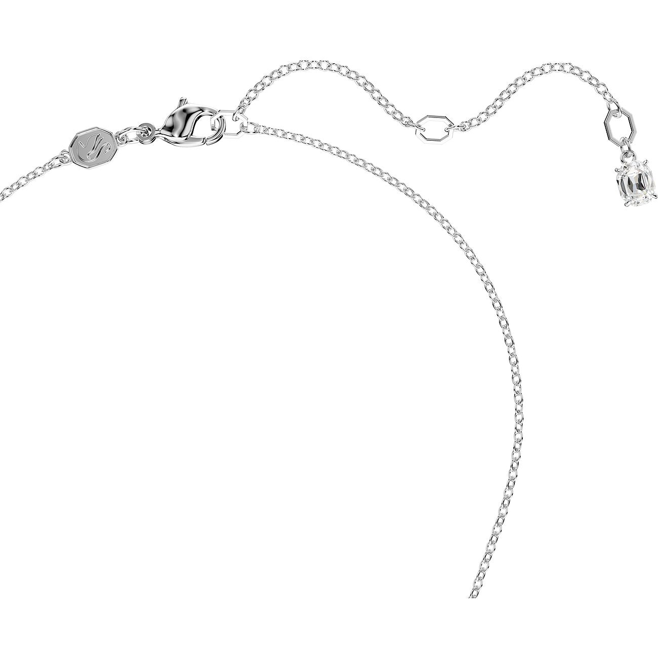 Colgante Insignia Cruz Plata Blanca – Swarovski